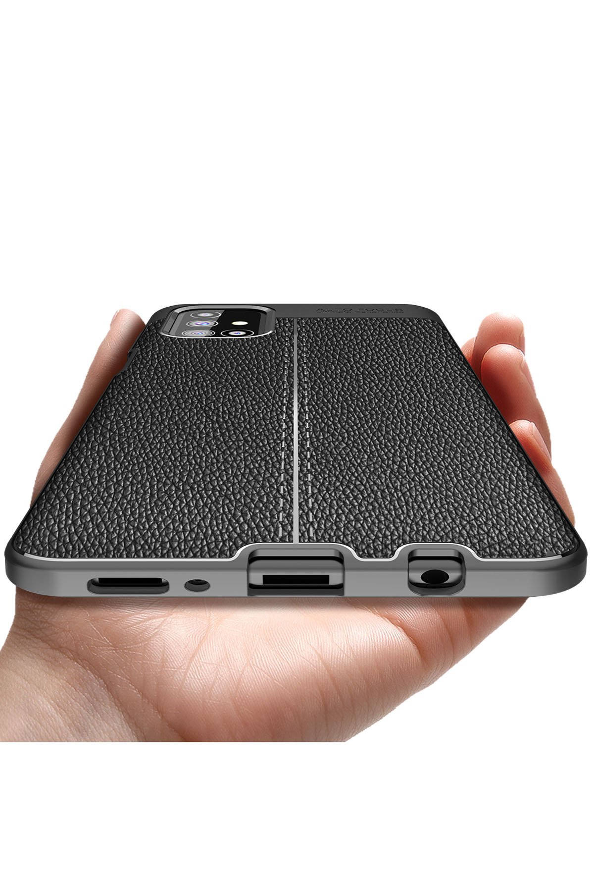 Newface Samsung Galaxy M31S Kılıf Zegna Yüzüklü Silikon Kapak - Rose