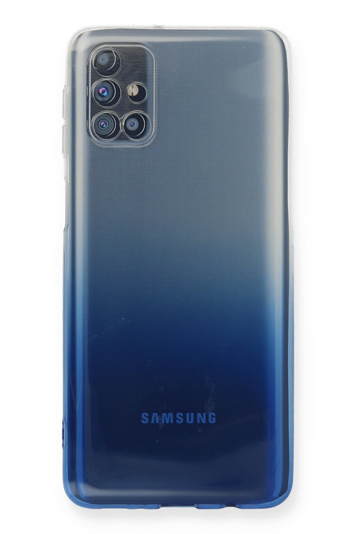 Newface Samsung Galaxy M31S Kılıf Platin Kamera Koruma Silikon - Sarı