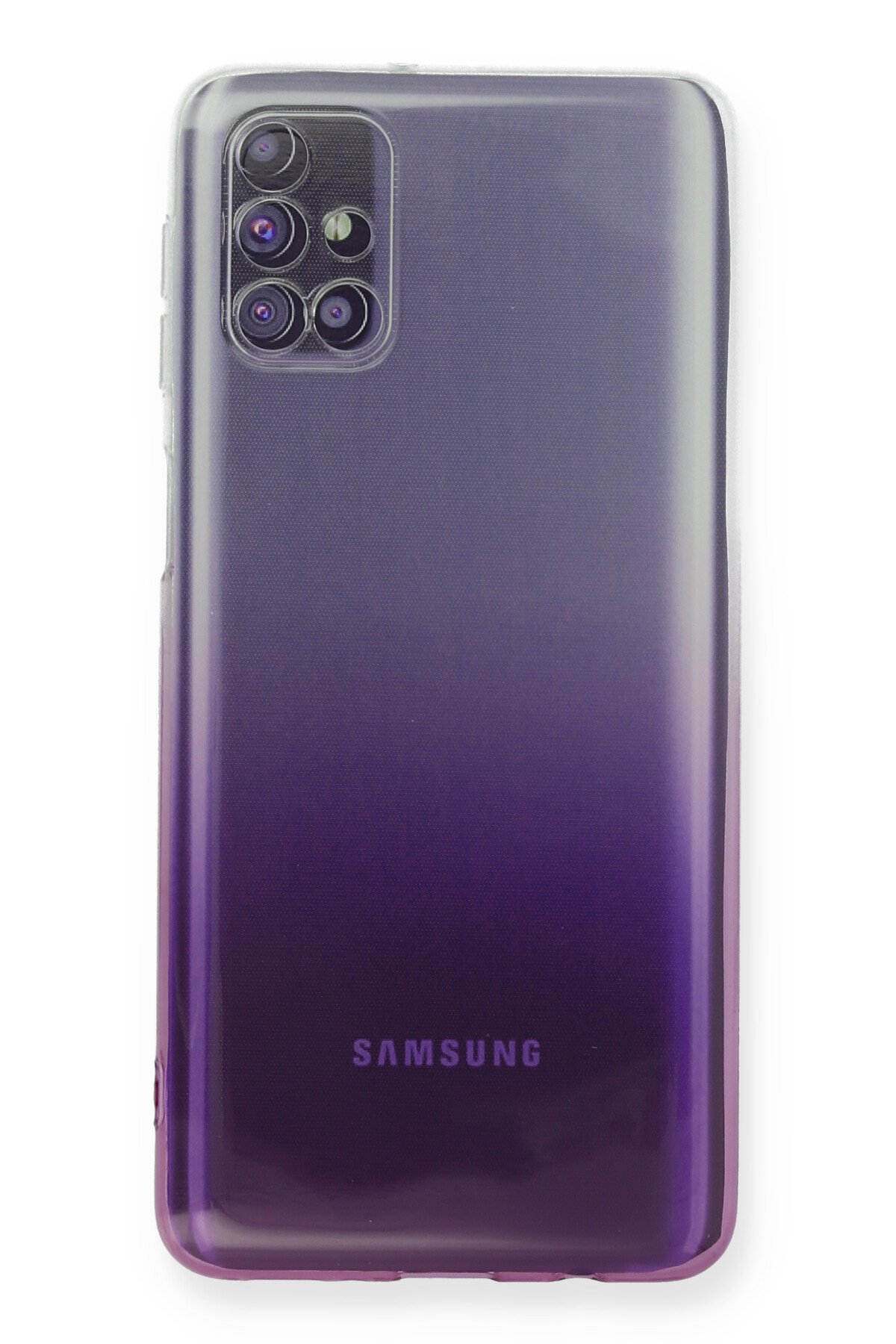 Newface Samsung Galaxy M31S Kılıf Platin Kamera Koruma Silikon - Açık Yeşil