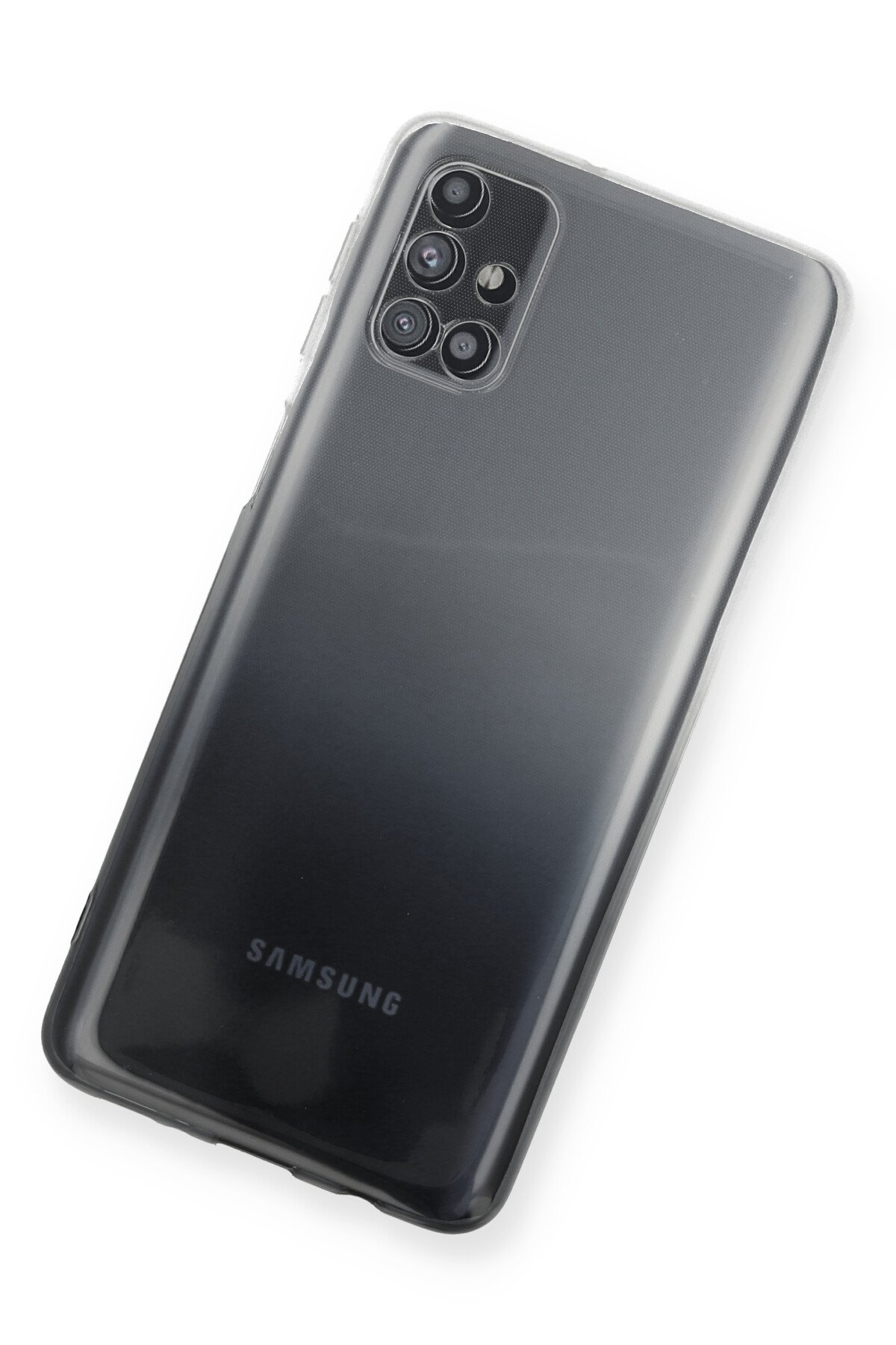 Newface Samsung Galaxy M31S Kılıf Platin Silikon - Lacivert