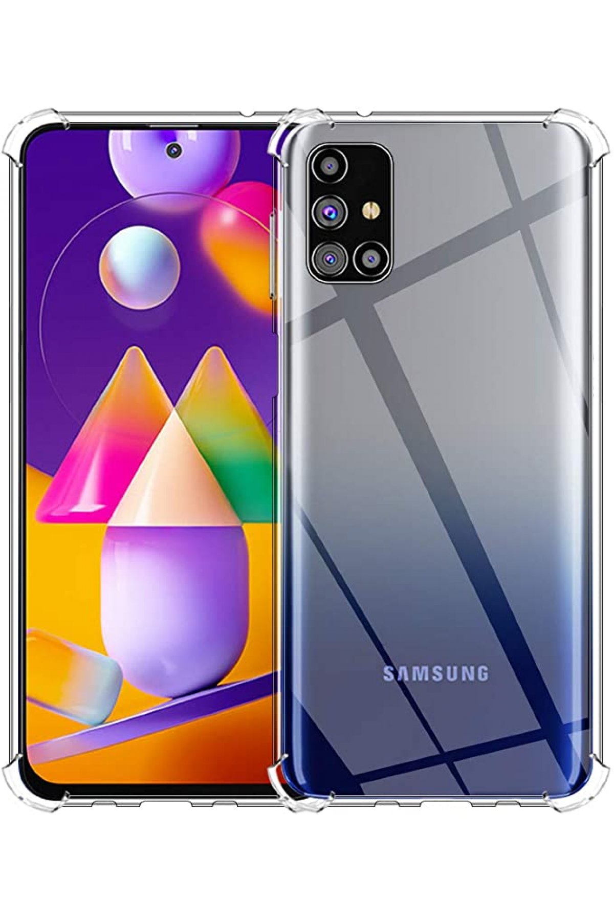 Newface Samsung Galaxy M31S Kılıf First Silikon - Lila