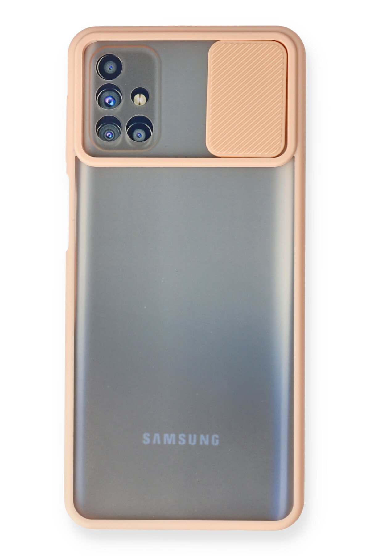 Newface Samsung Galaxy M31S Kılıf Platin Silikon - Siyah