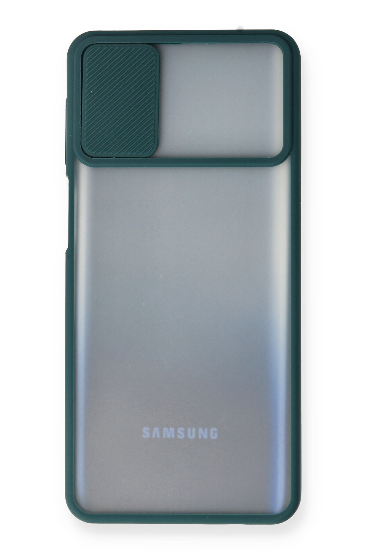 Newface Samsung Galaxy M31S Kılıf Lüx Çift Renkli Silikon - Mor