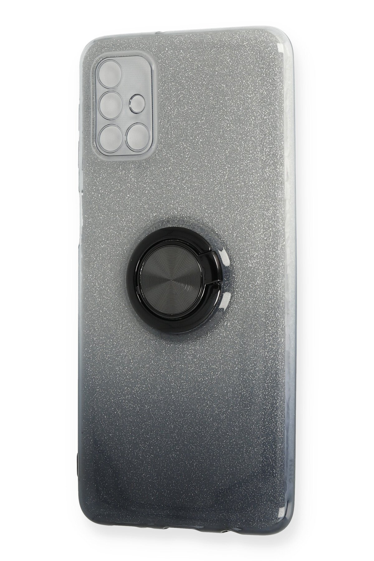 Newface Samsung Galaxy M31S Kılıf Lüx Çift Renkli Silikon - Mavi