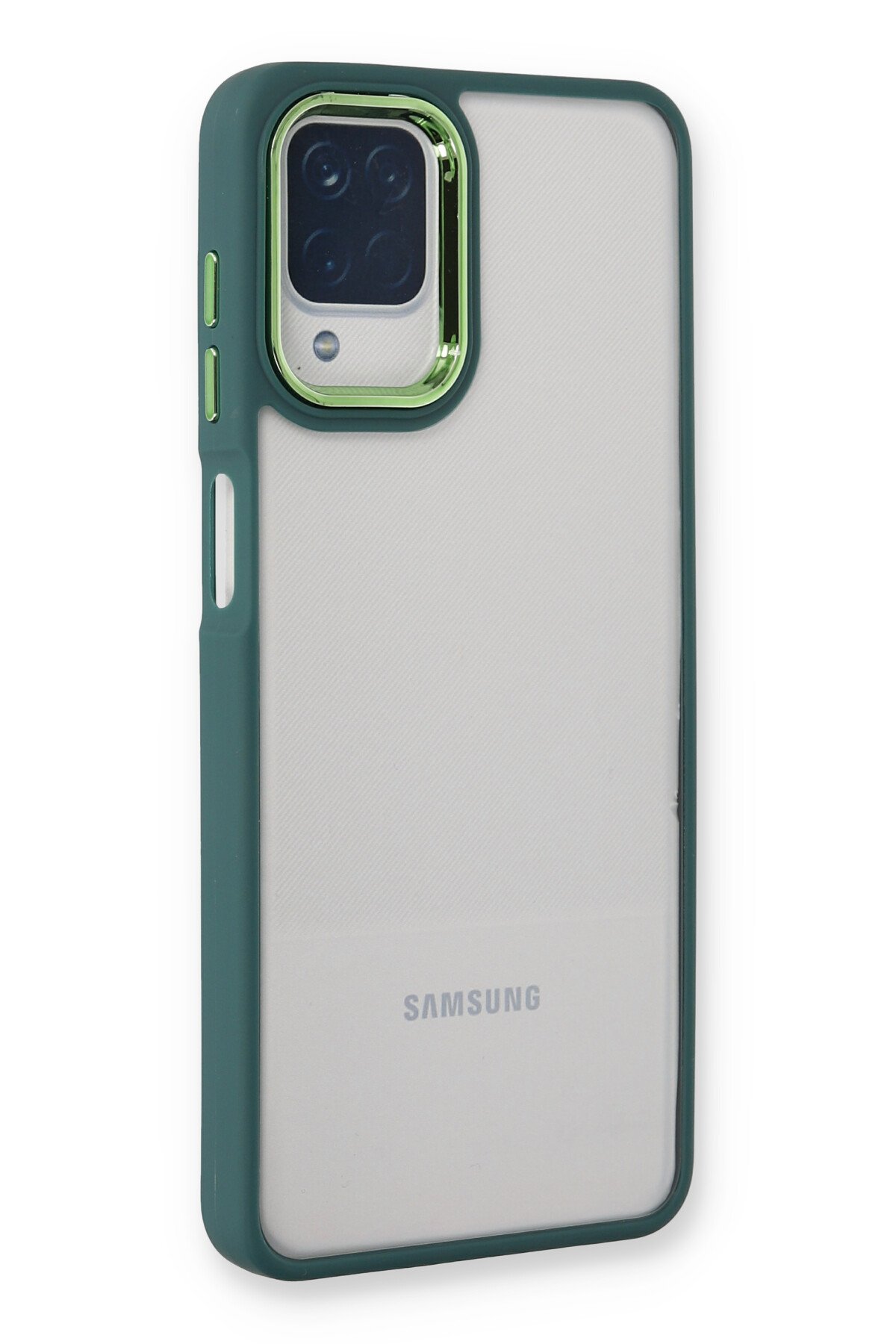 Newface Samsung Galaxy M32 Kılıf Zegna Yüzüklü Silikon Kapak - Rose