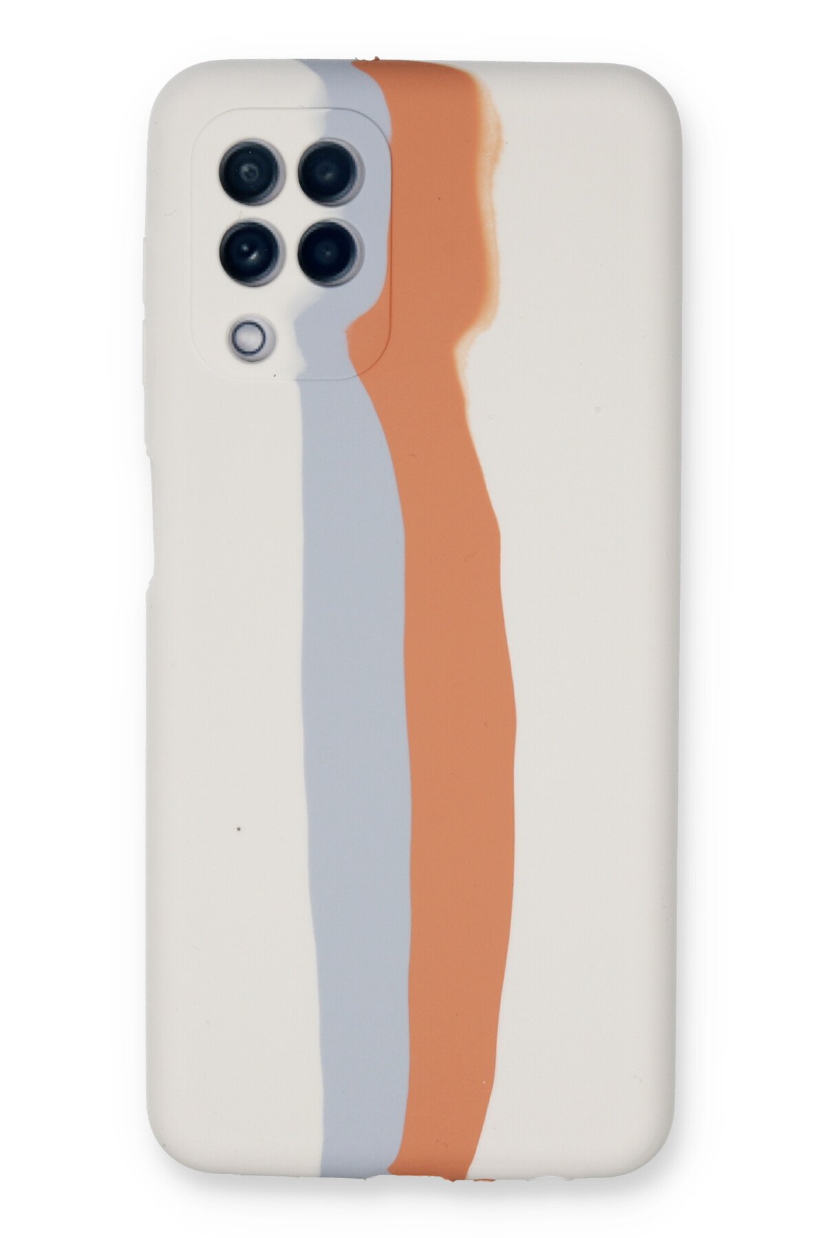 Newface Samsung Galaxy M32 Kılıf Montreal Yüzüklü Silikon Kapak - Sarı