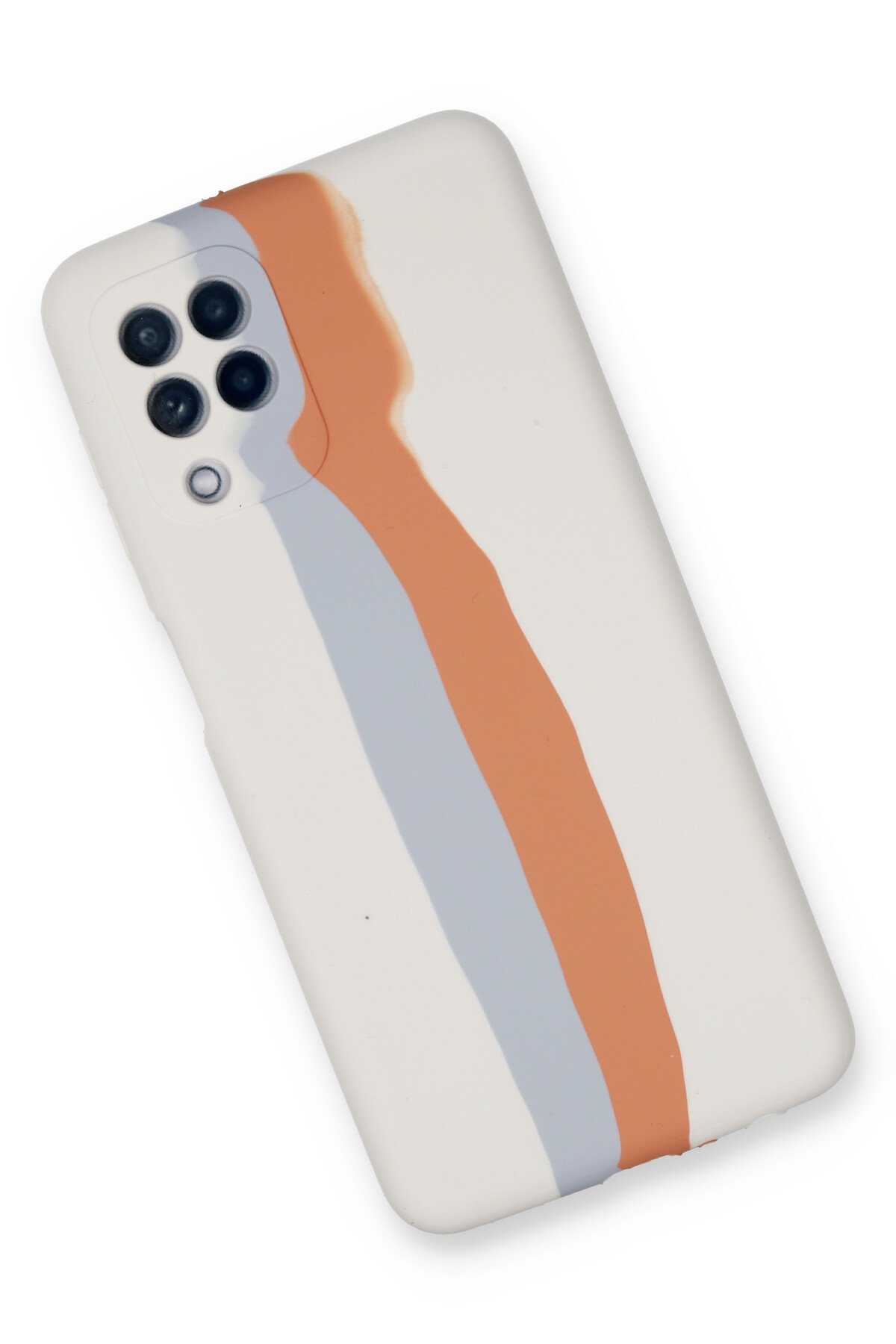 Newface Samsung Galaxy M32 Kılıf Montreal Yüzüklü Silikon Kapak - Sarı
