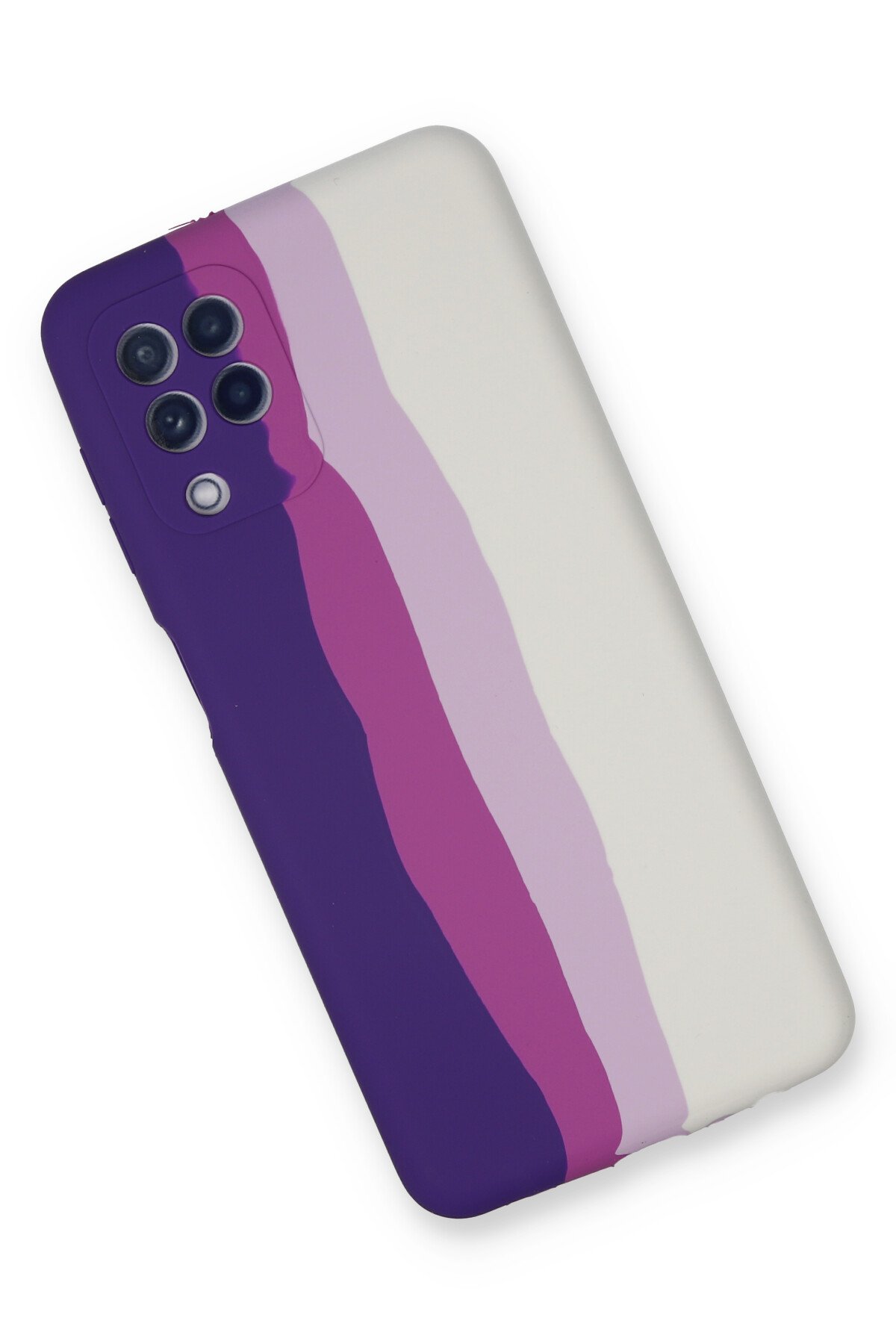 Newface Samsung Galaxy M32 Kılıf Mega Standlı Silikon - Lila