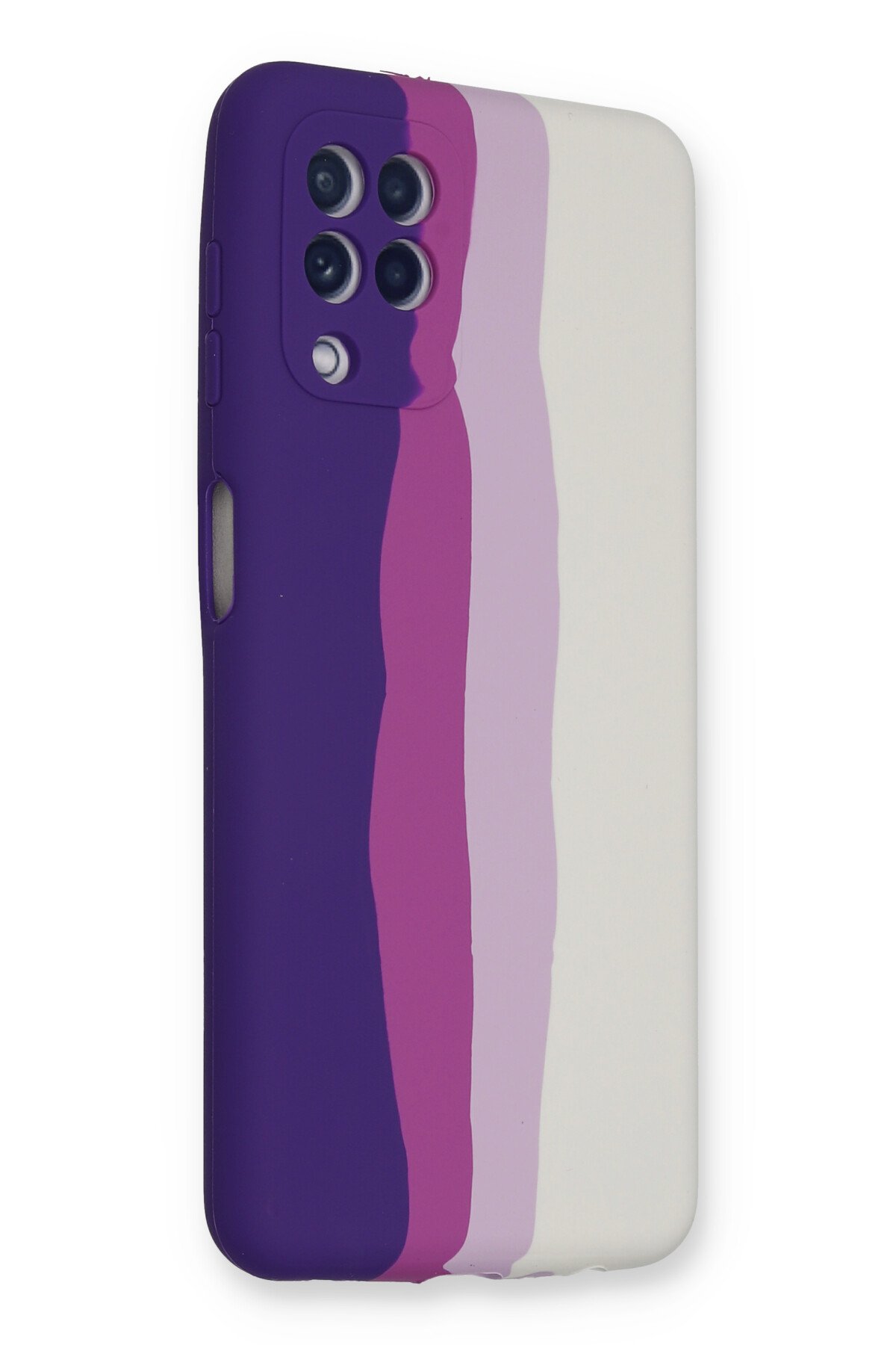 Newface Samsung Galaxy M32 Kılıf Mega Standlı Silikon - Lila
