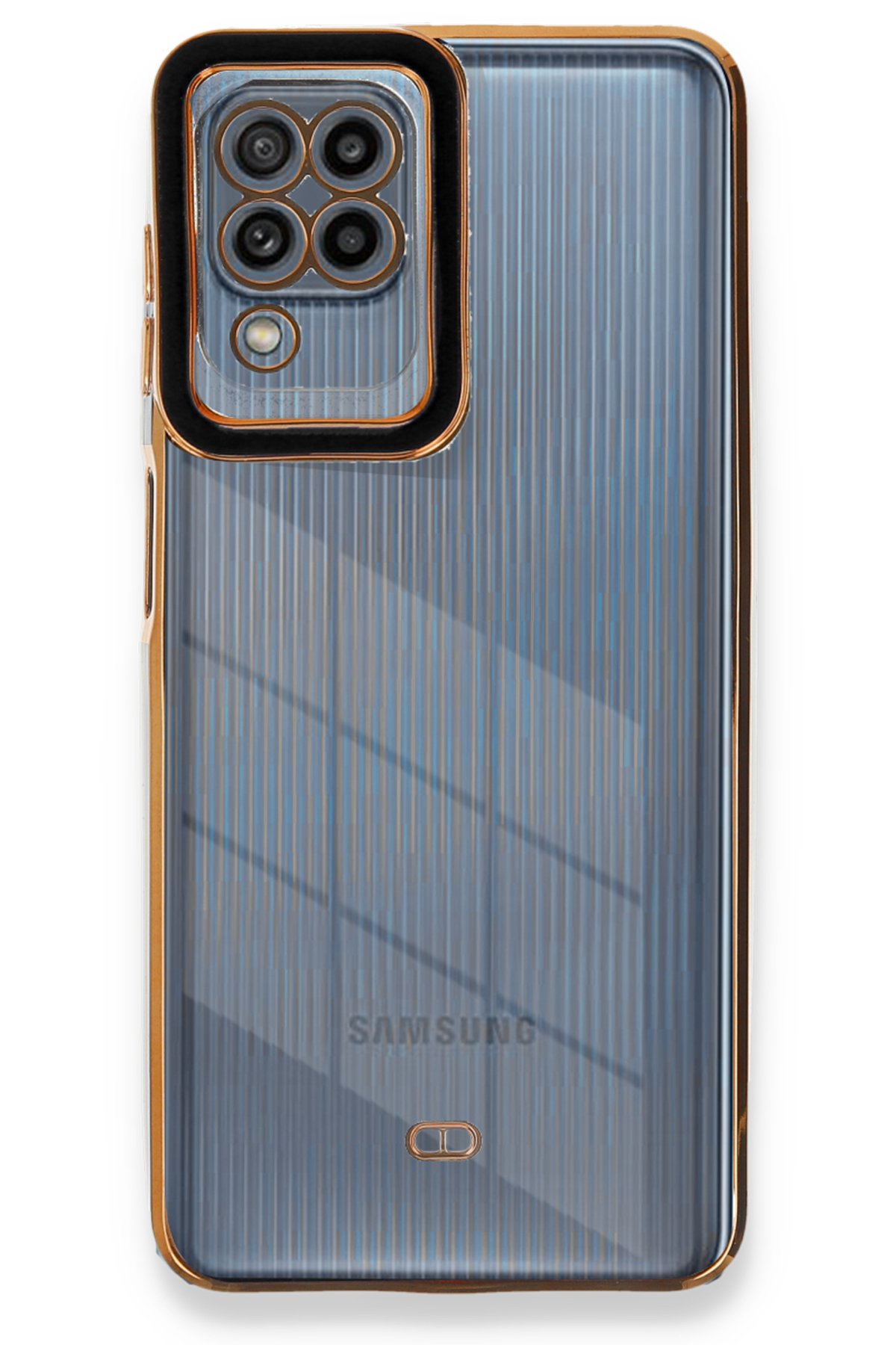 Newface Samsung Galaxy M32 Kılıf Platin Kamera Koruma Silikon - Kırmızı