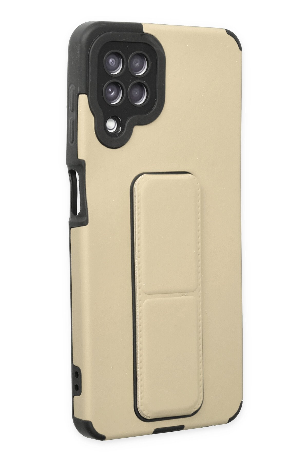 Newface Samsung Galaxy M32 Kılıf Platin Kamera Koruma Silikon - Kırmızı