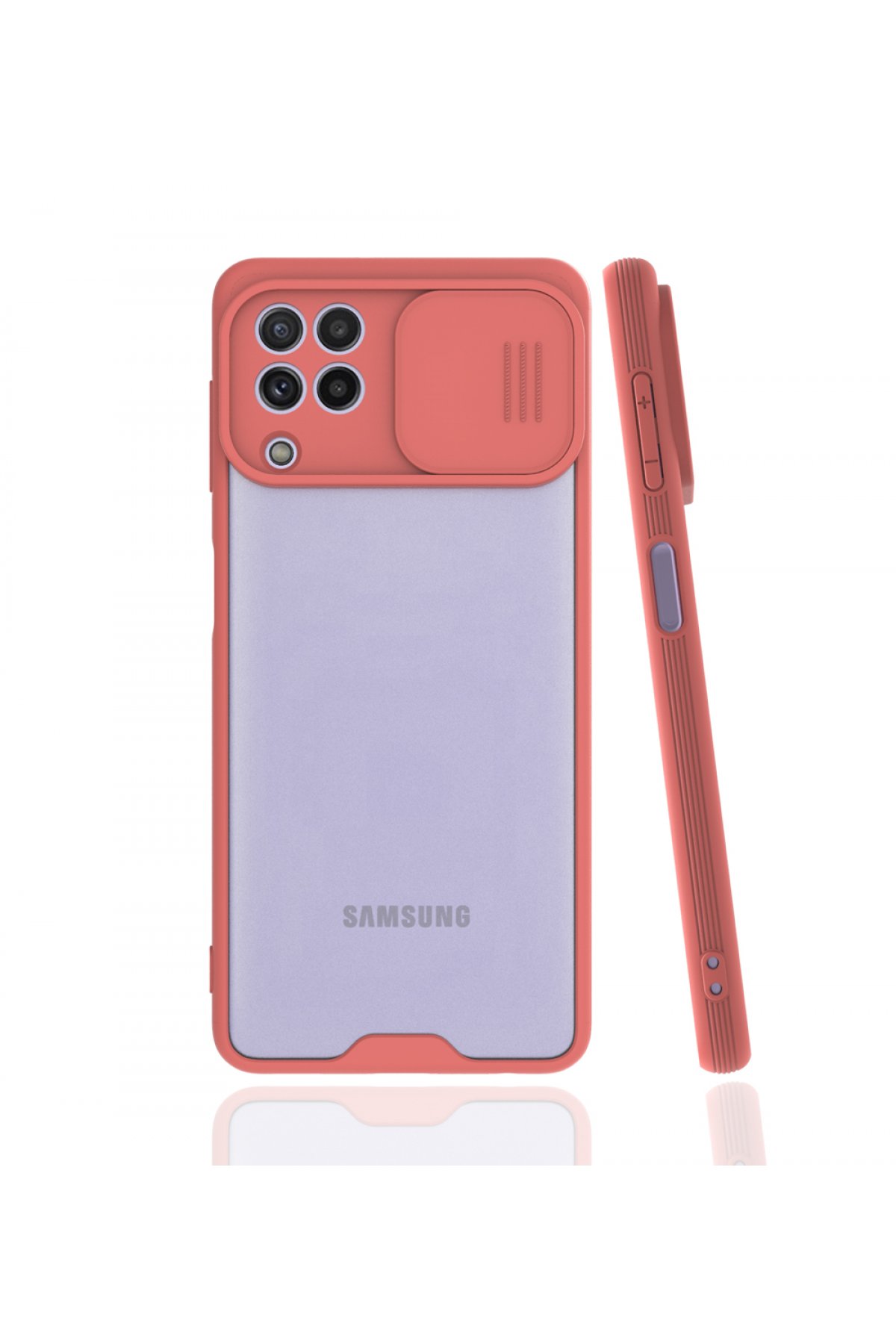 Newface Samsung Galaxy M32 Kılıf Trend S Plus Kapaklı Kılıf - Kırmızı