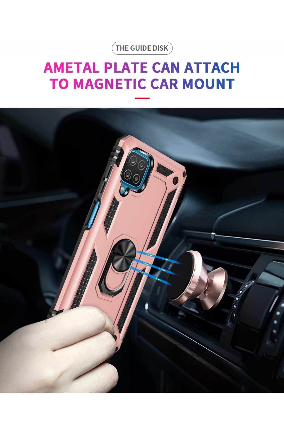 Newface Samsung Galaxy M32 Kılıf Ebruli Lansman Silikon - Lacivert-Krem