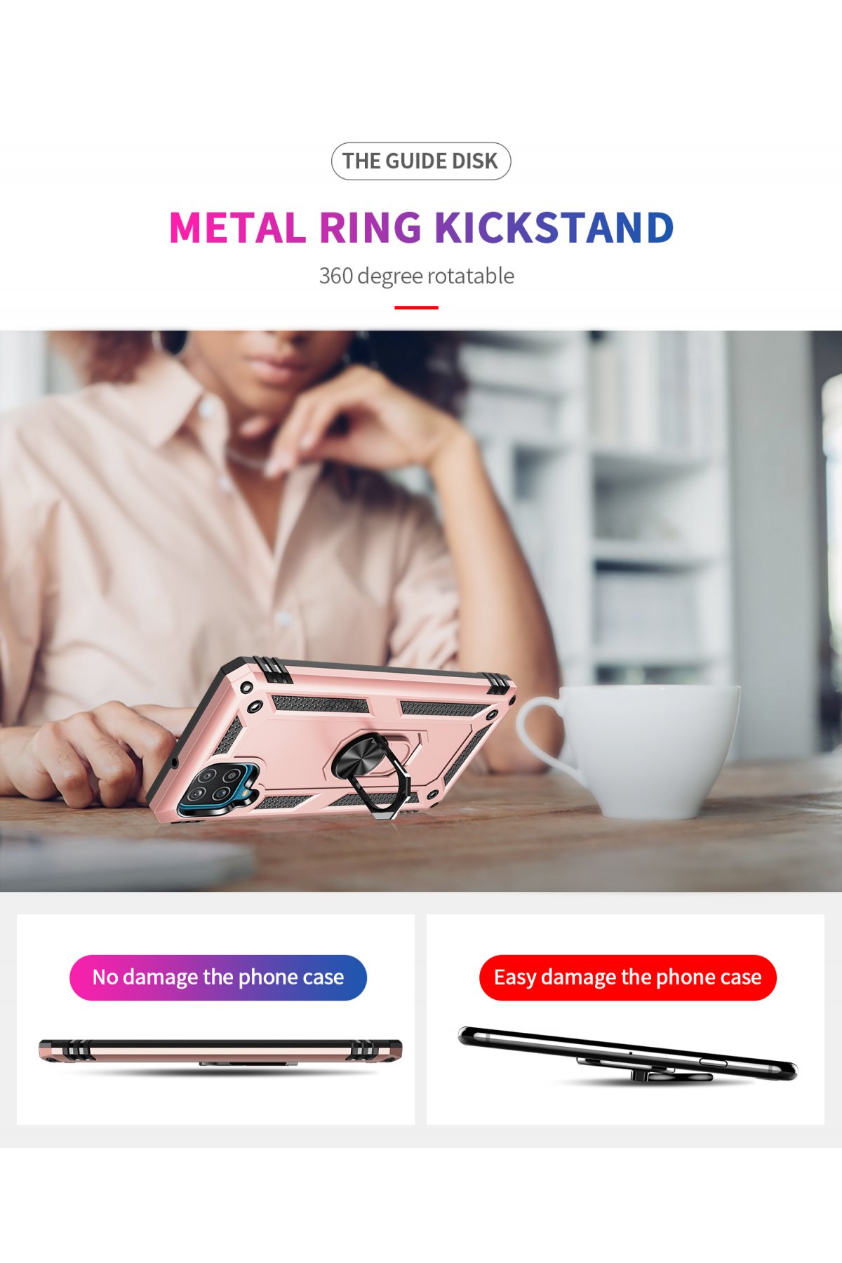 Newface Samsung Galaxy M32 Kılıf Ebruli Lansman Silikon - Lacivert-Krem