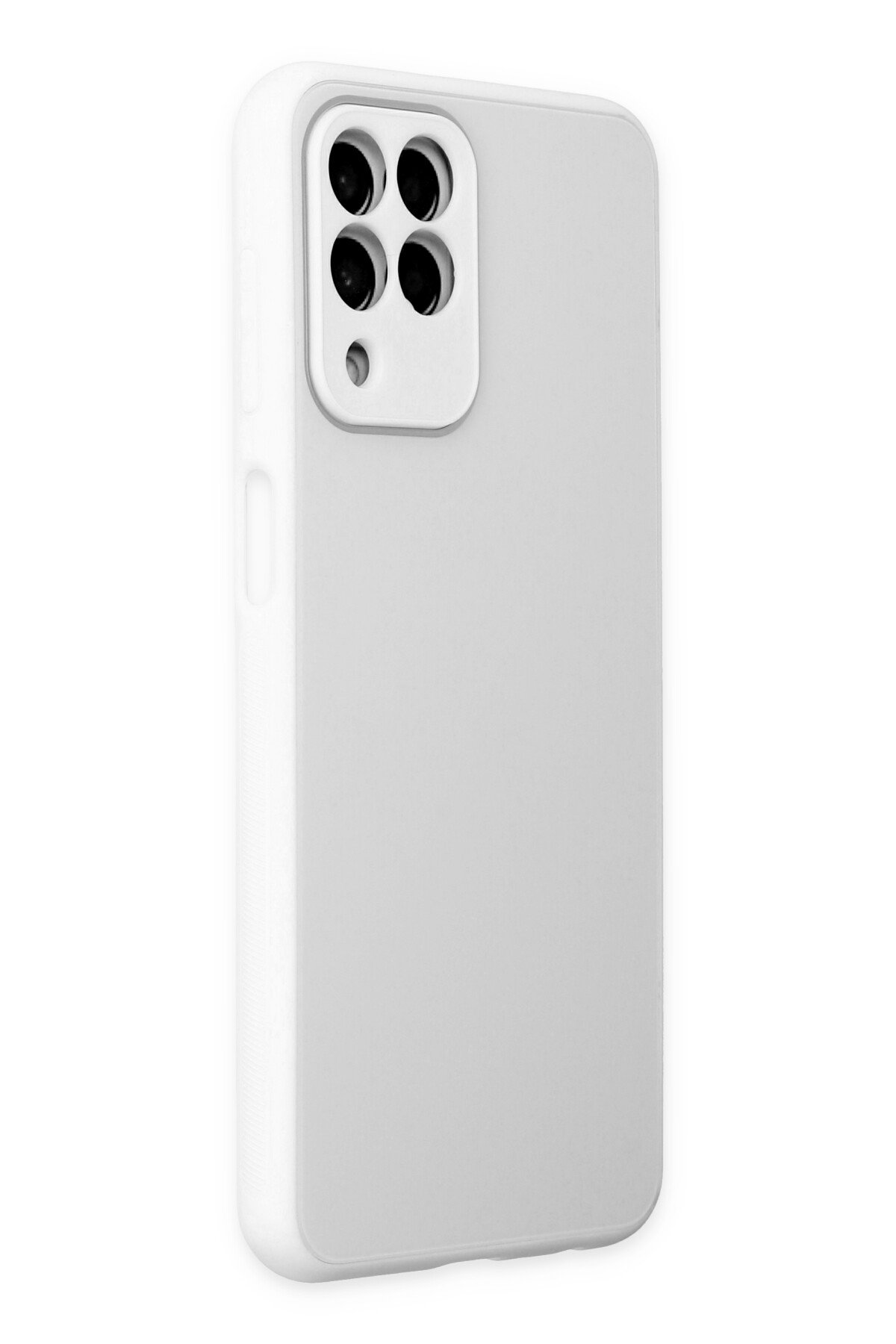 Newface Samsung Galaxy M33 Kılıf Pars Lens Yüzüklü Silikon - Gümüş