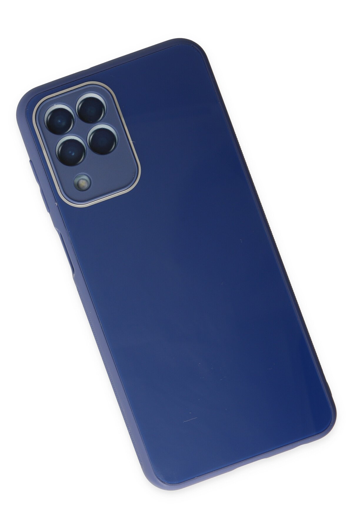 Newface Samsung Galaxy M33 Kılıf Nano içi Kadife Silikon - Lacivert