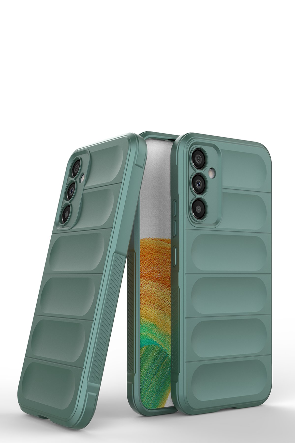 Newface Samsung Galaxy M34 5G Kılıf Loop Deri Silikon - Kırmızı
