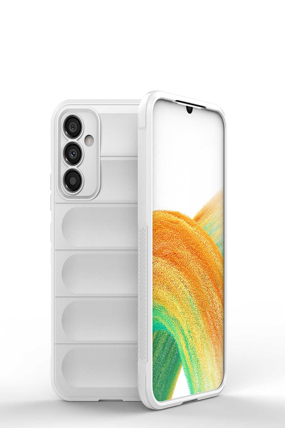 Newface Samsung Galaxy M34 5G Kılıf Nano içi Kadife Silikon - Mavi