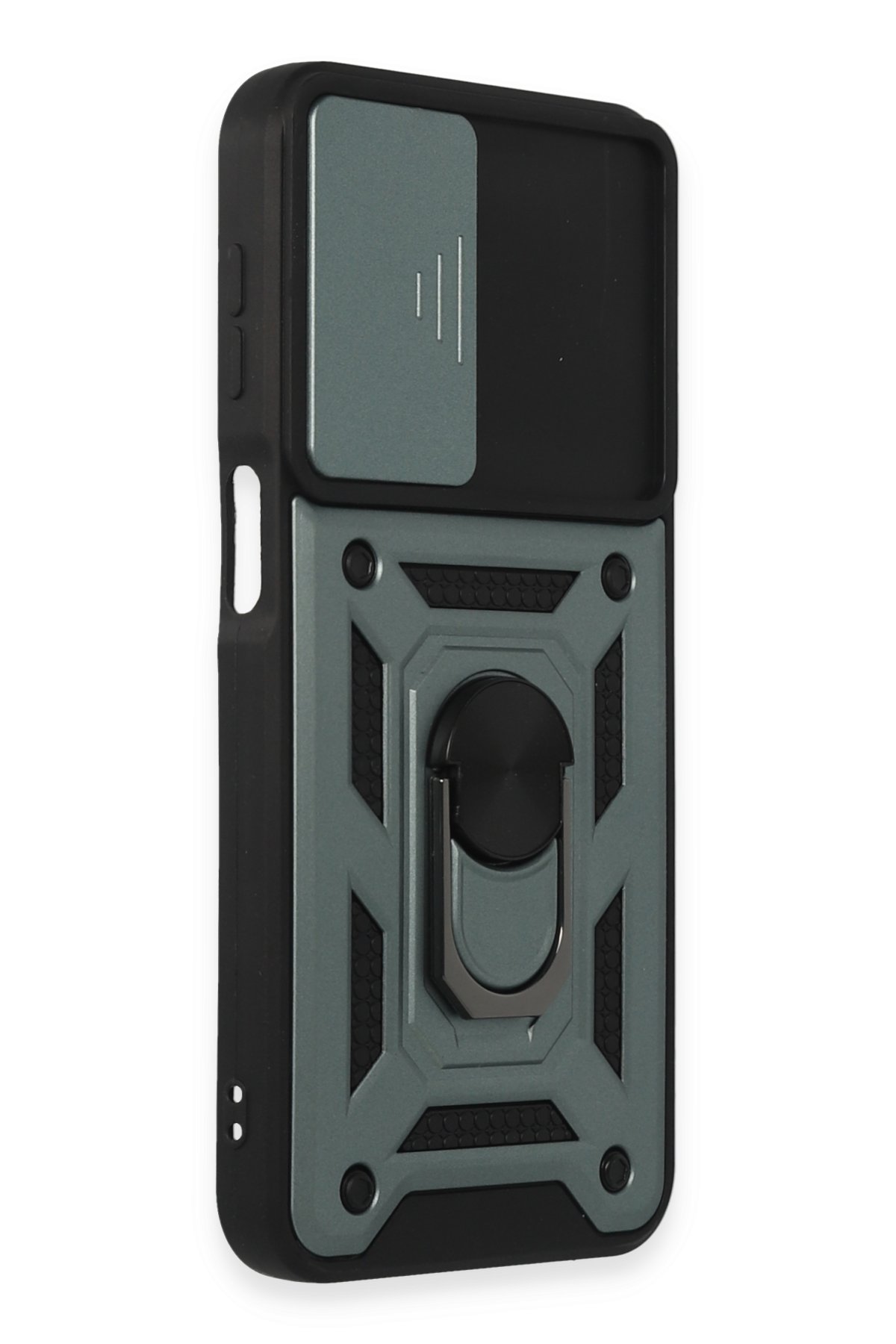 Newface Samsung Galaxy M34 5G Kılıf Pars Lens Yüzüklü Silikon - Kırmızı