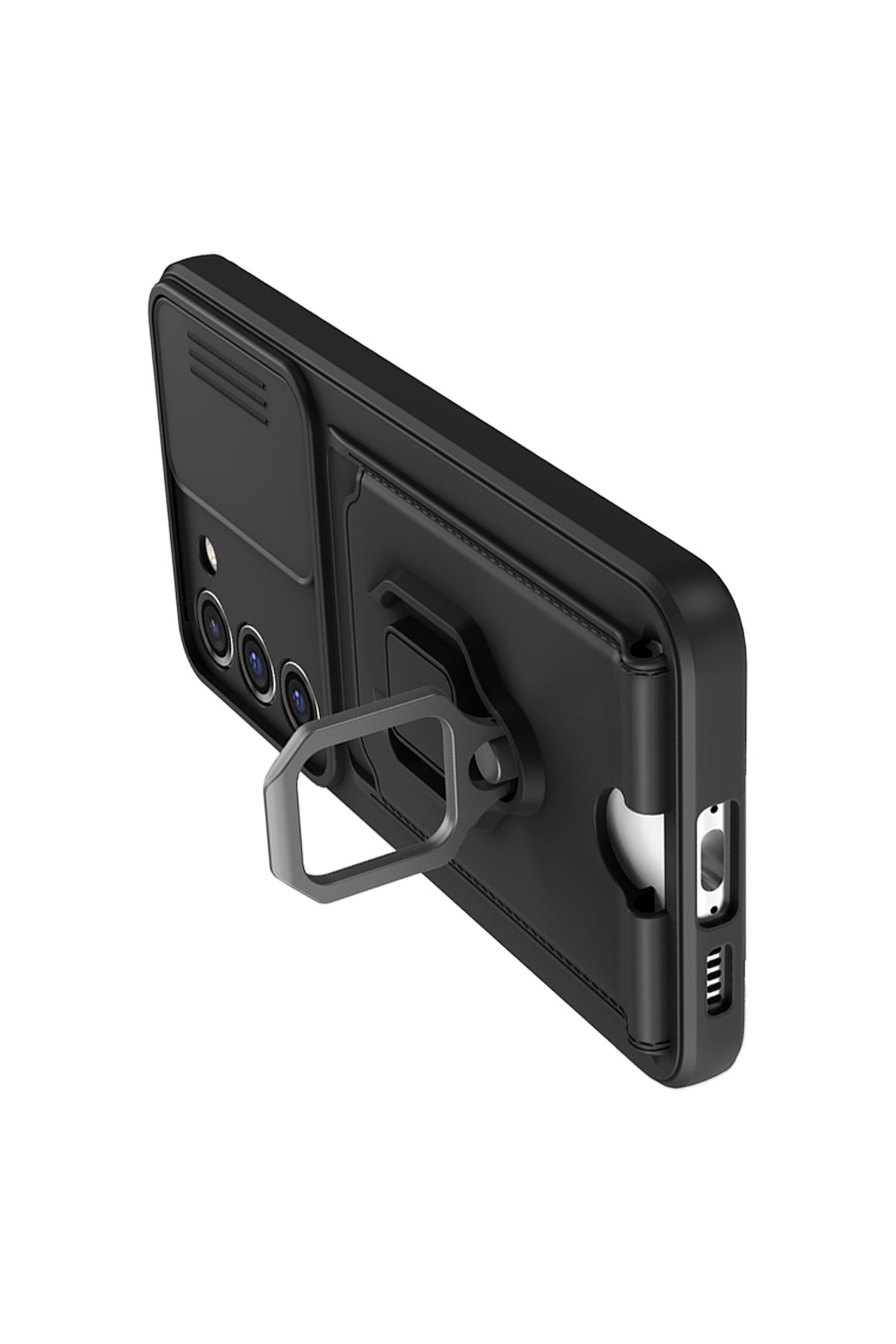Newface Samsung Galaxy M34 5G Kılıf Loop Deri Silikon - Kırmızı