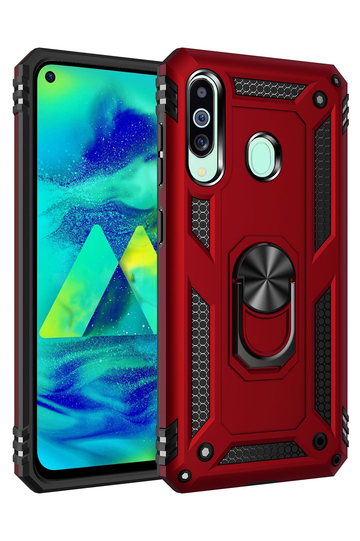 Newface Samsung Galaxy M40 Kılıf Nano içi Kadife Silikon - Lila