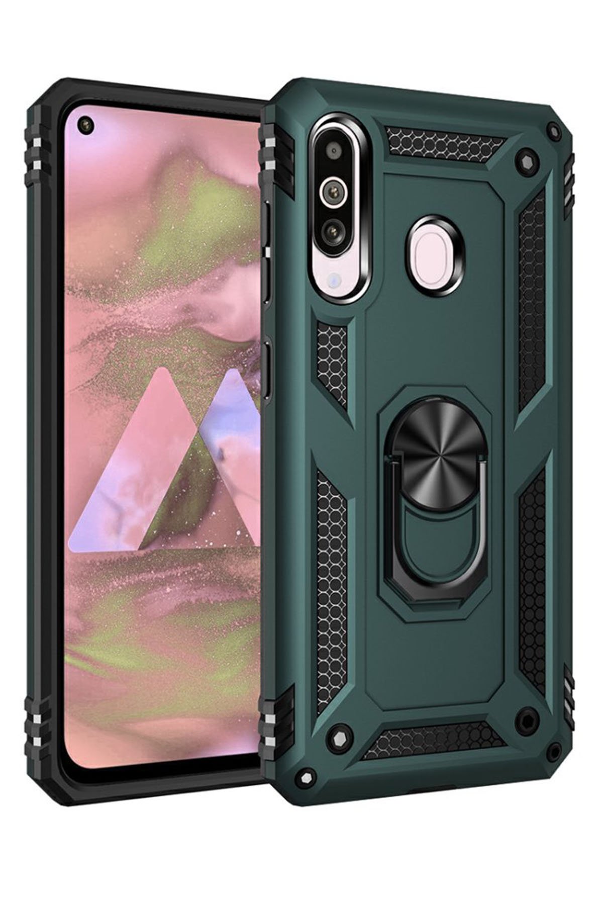 Newface Samsung Galaxy M40 Kılıf Nano içi Kadife Silikon - Sarı