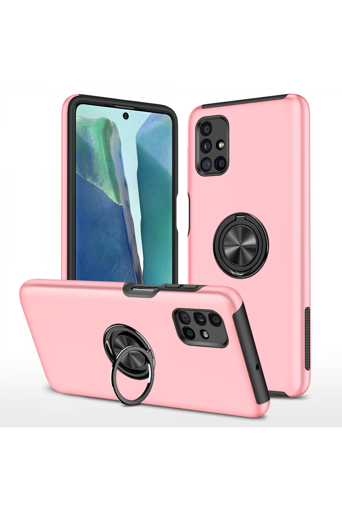 Newface Samsung Galaxy M51 Kılıf Montreal Silikon Kapak - Kırmızı