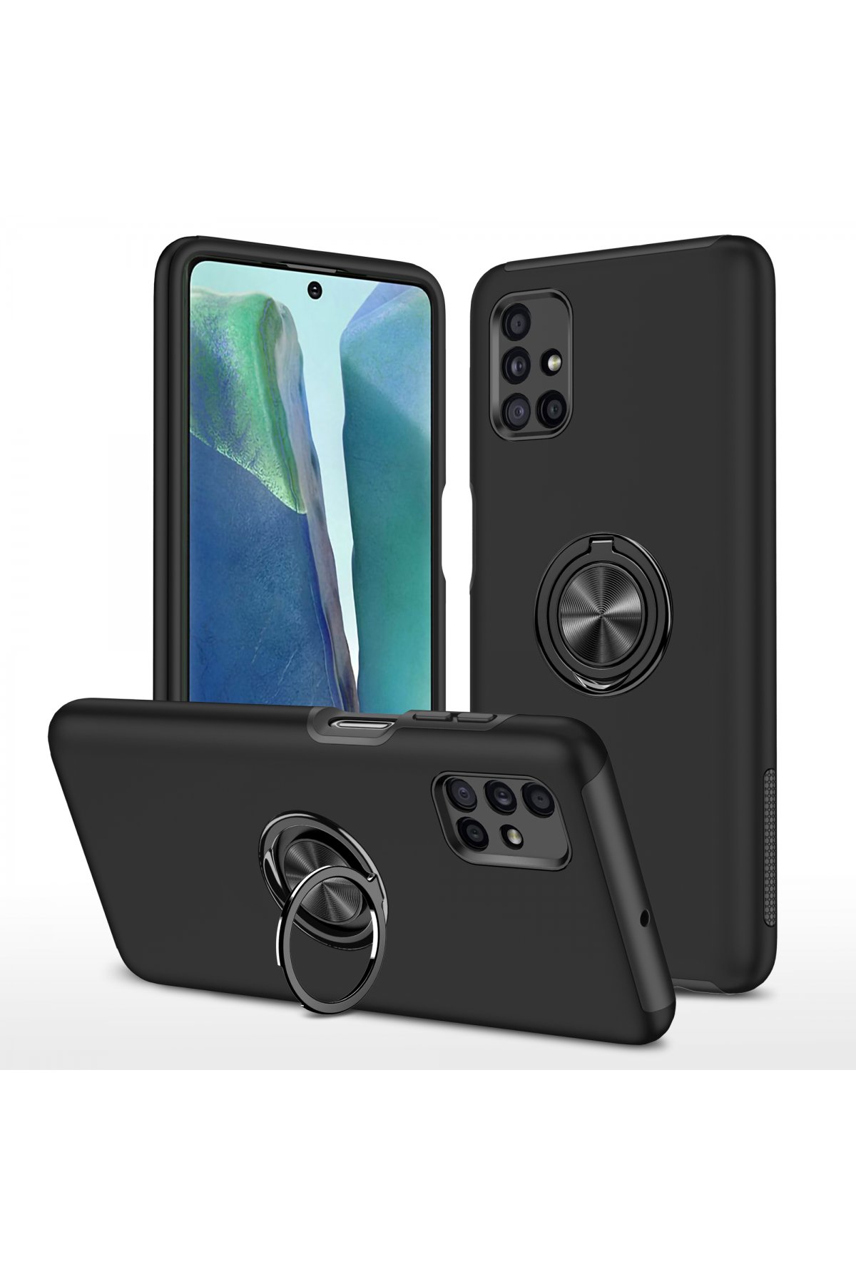 Newface Samsung Galaxy M51 Kılıf Nano içi Kadife Silikon - Lila