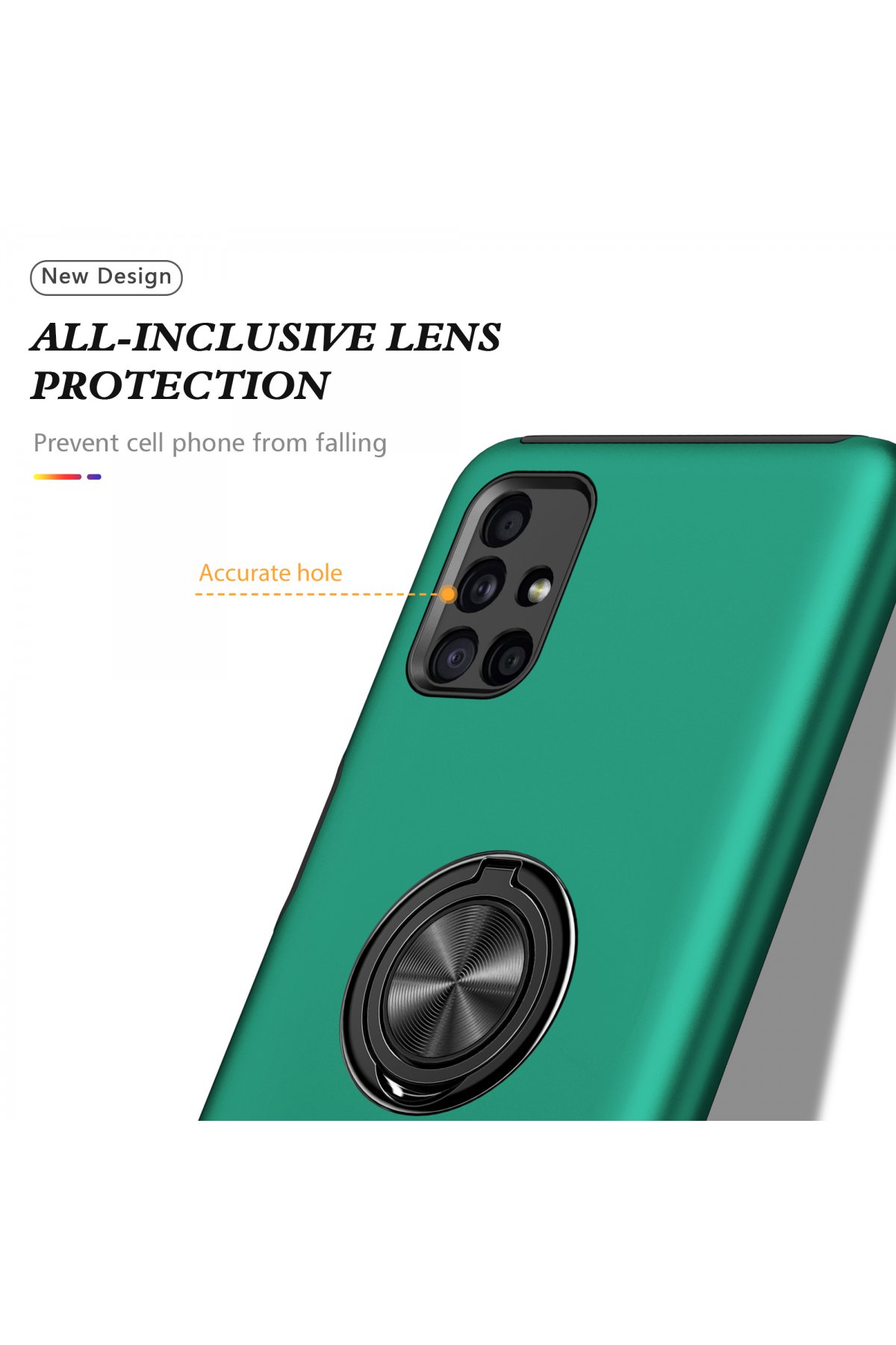 Newface Samsung Galaxy M51 Kılıf Palm Buzlu Kamera Sürgülü Silikon - Yeşil