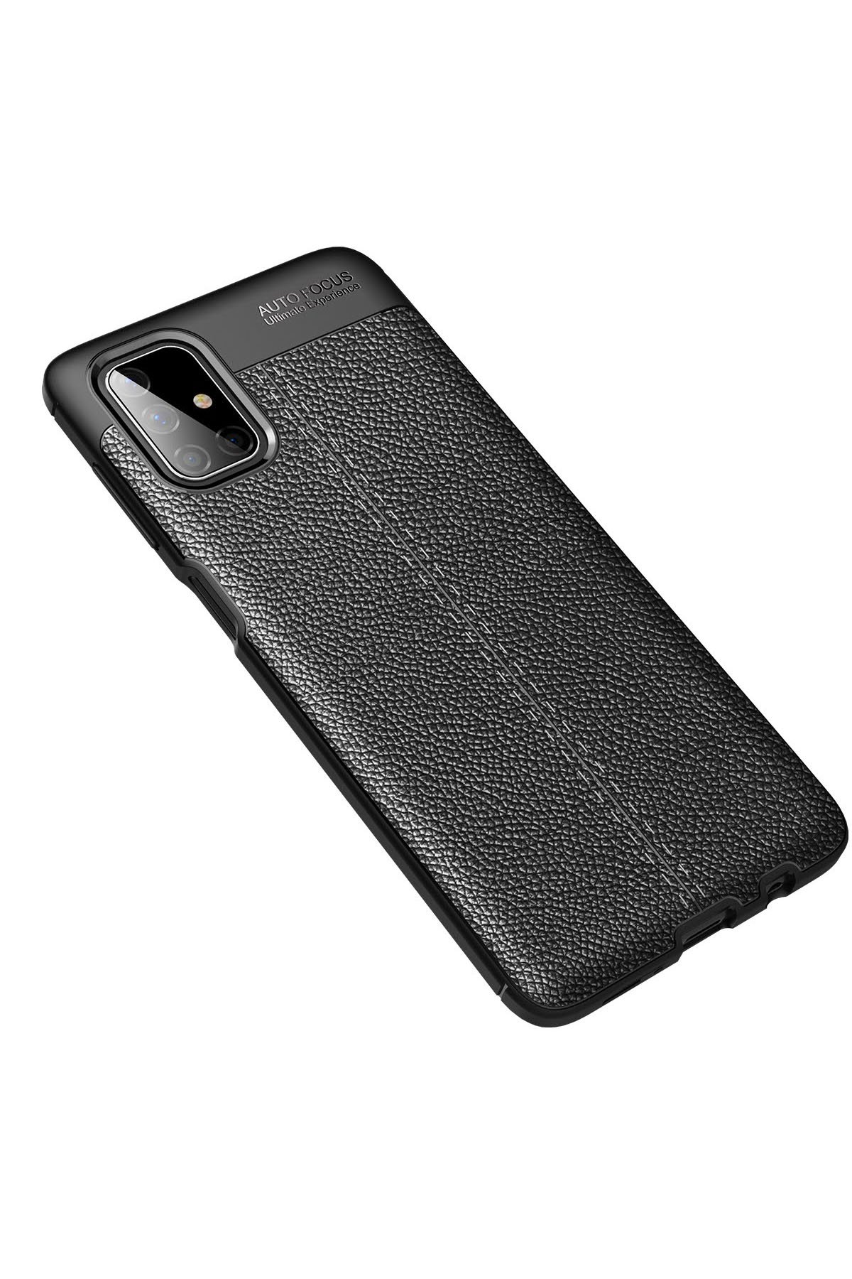 Newface Samsung Galaxy M51 Kılıf Lüx Çift Renkli Silikon - Pembe