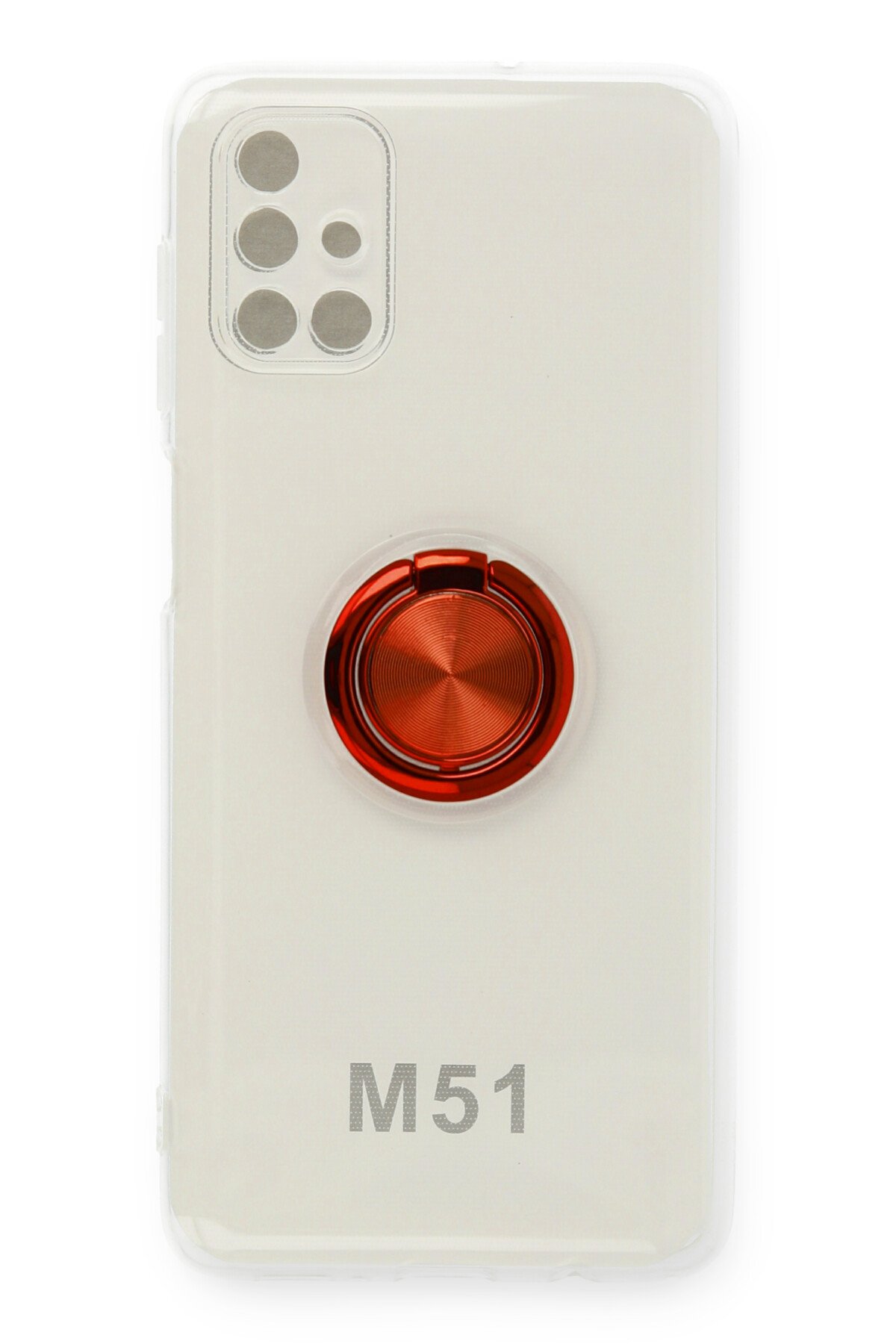 Newface Samsung Galaxy M51 Kılıf Platin Kamera Koruma Silikon - Siyah