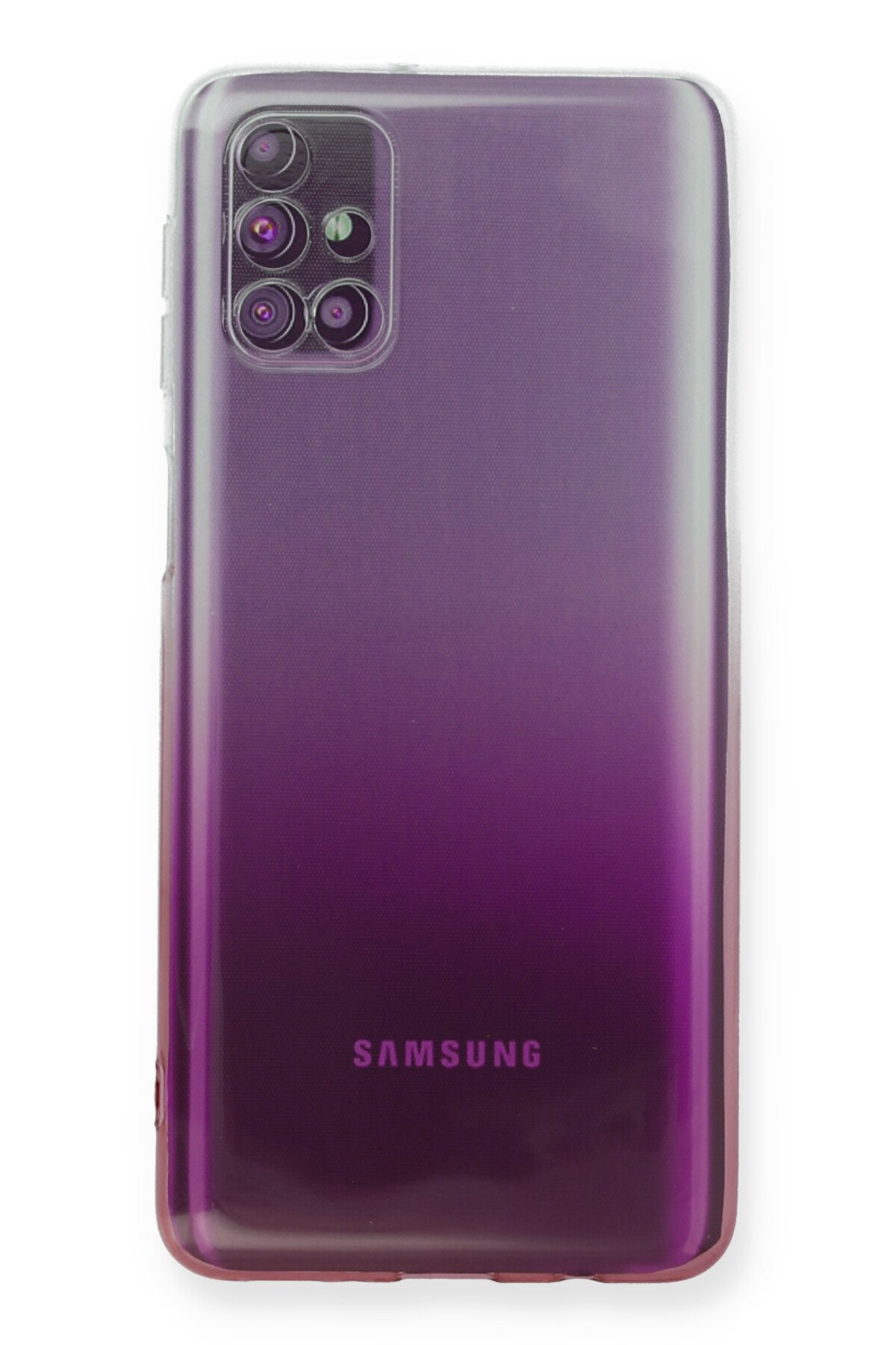 Newface Samsung Galaxy M51 Kılıf Platin Kamera Koruma Silikon - Sarı