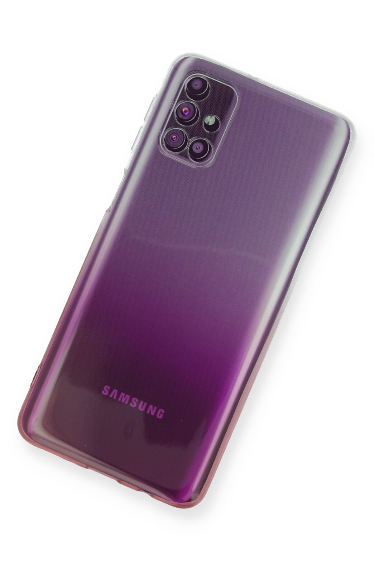 Newface Samsung Galaxy M51 Kılıf Platin Silikon - Yeşil