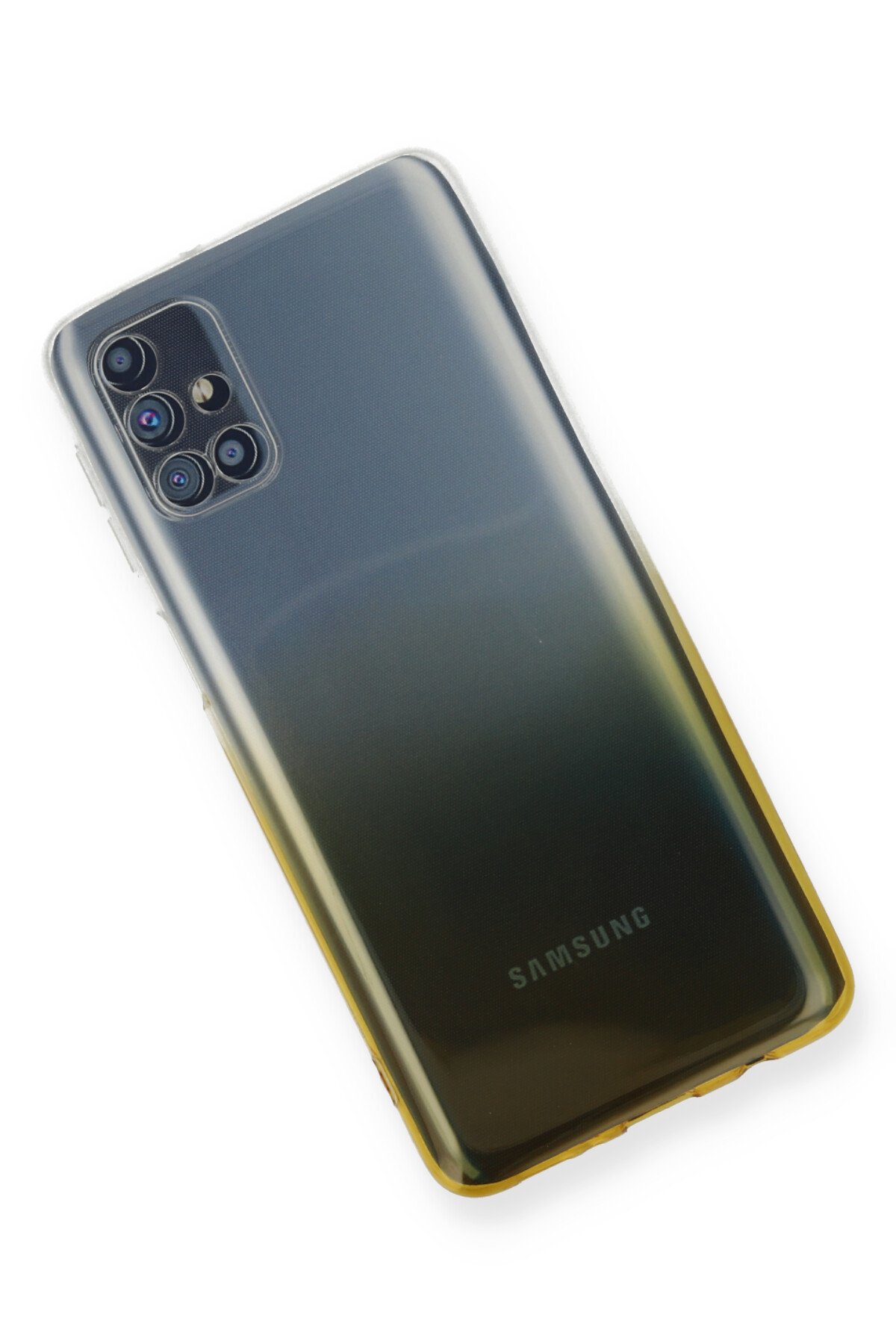 Newface Samsung Galaxy M51 Kılıf Platin Kamera Koruma Silikon - Açık Yeşil