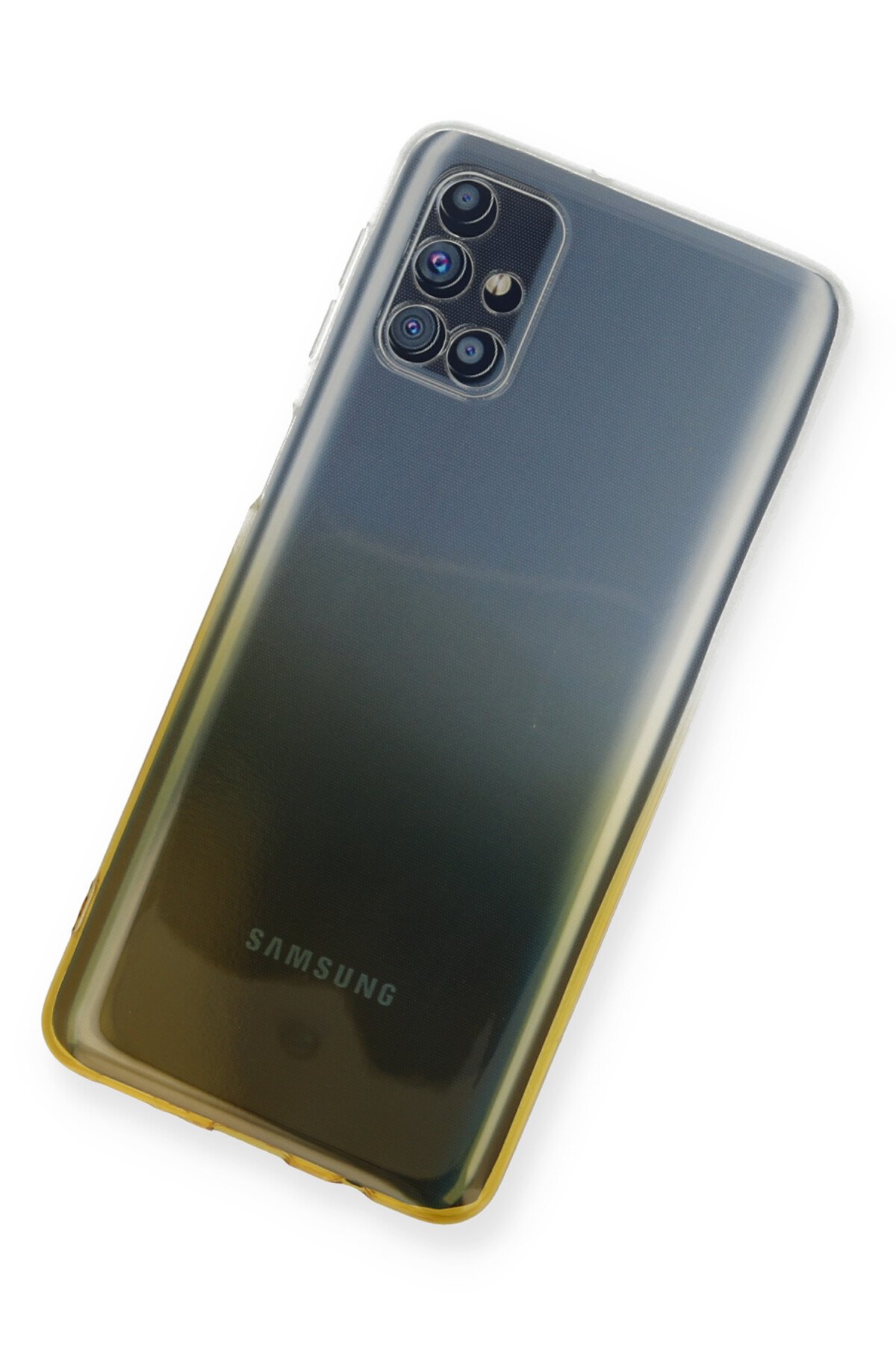 Newface Samsung Galaxy M51 Kılıf Zegna Yüzüklü Silikon Kapak - Koyu Yeşil