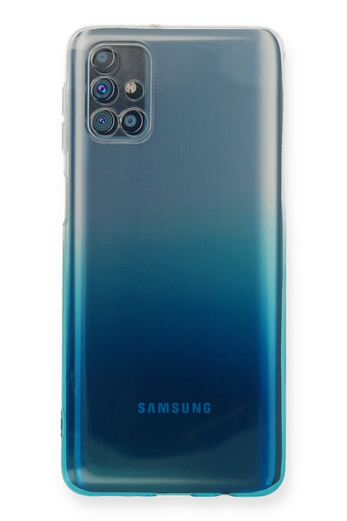 Newface Samsung Galaxy M51 Kılıf Platin Silikon - Sarı