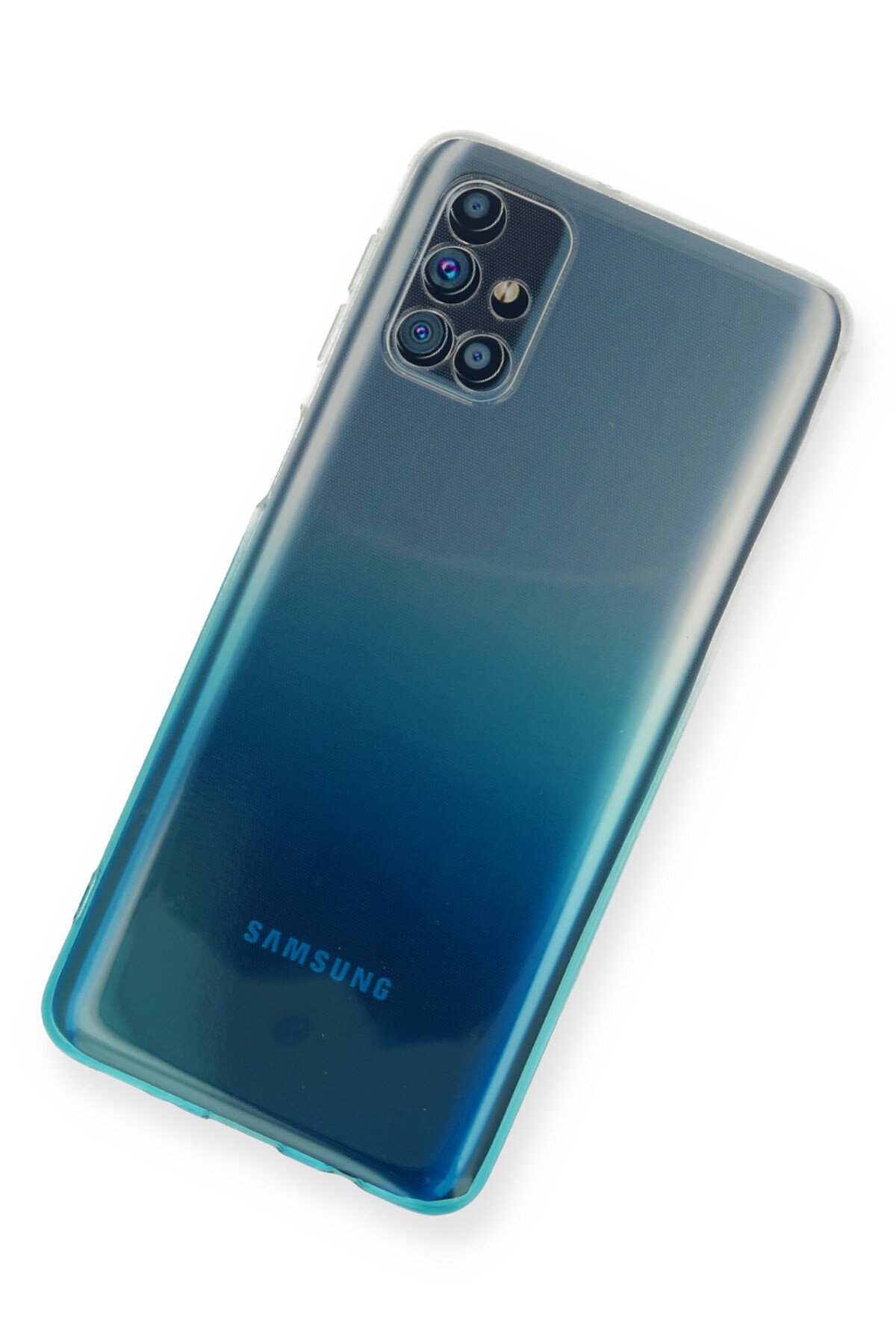 Newface Samsung Galaxy M51 Kılıf Platin Silikon - Sarı