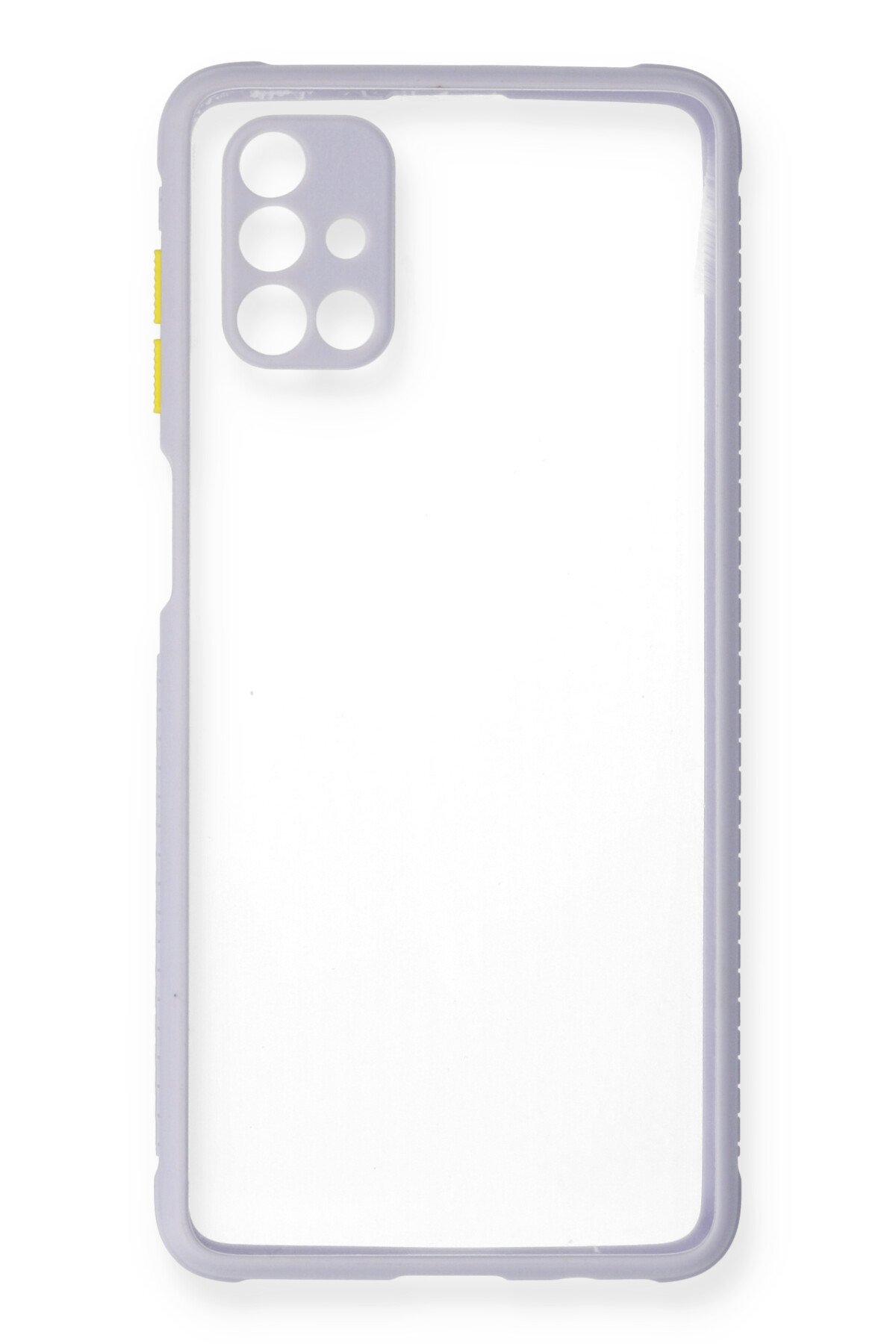 Newface Samsung Galaxy M51 Kılıf Montreal Yüzüklü Silikon Kapak - Lacivert