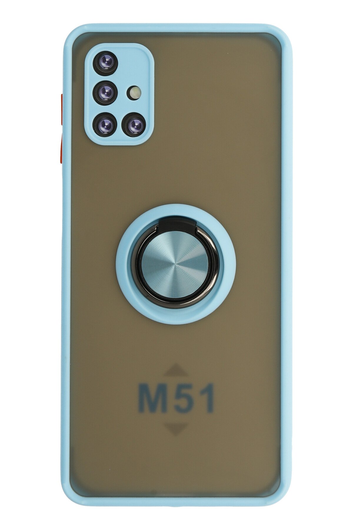 Newface Samsung Galaxy M51 Kılıf Platin Silikon - Pembe