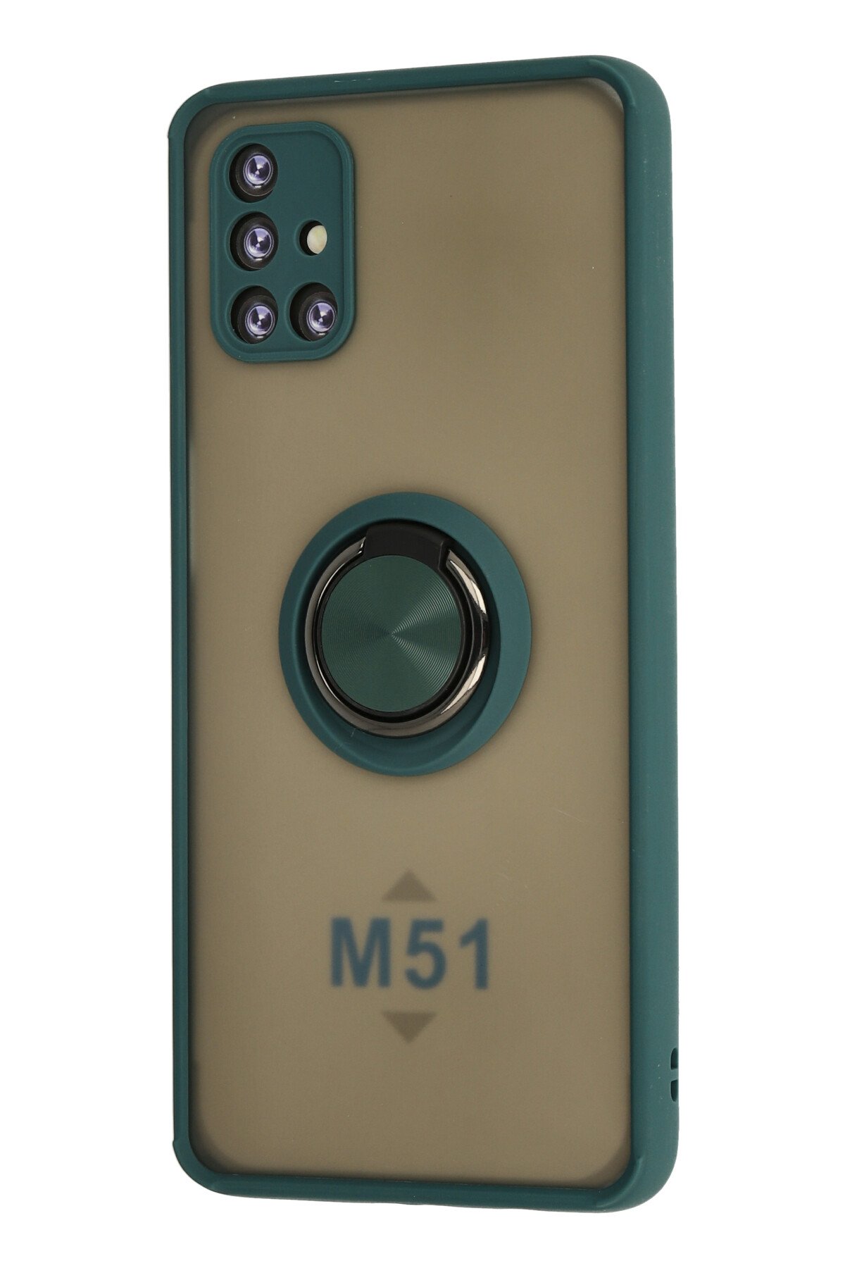 Newface Samsung Galaxy M51 Kılıf Platin Kamera Koruma Silikon - Açık Yeşil