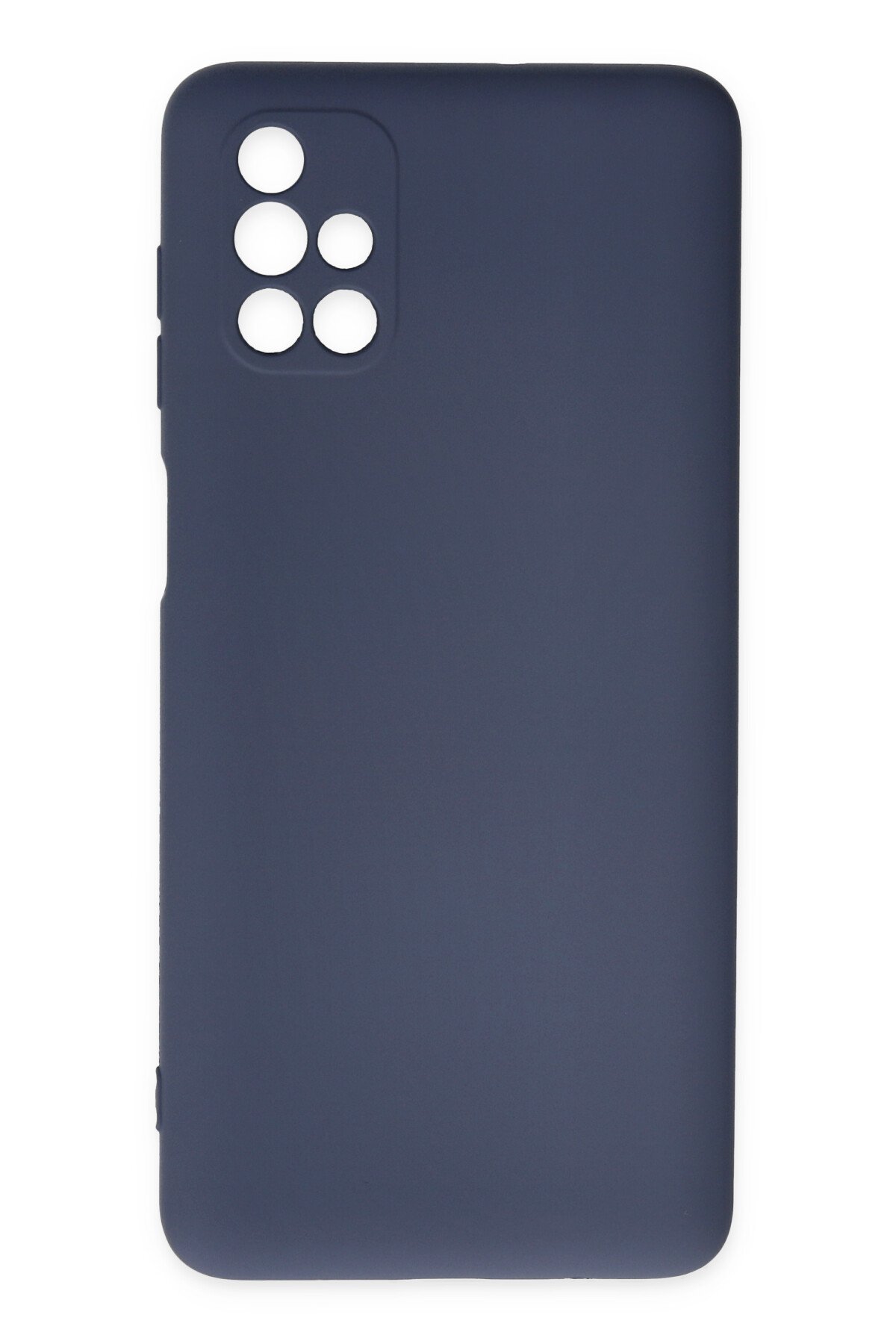 Newface Samsung Galaxy M51 Kılıf Platin Simli Silikon - Siyah
