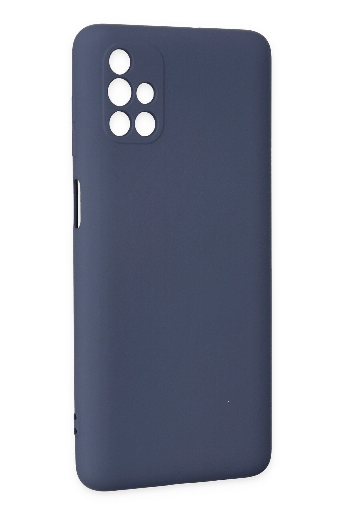 Newface Samsung Galaxy M51 Kılıf Platin Simli Silikon - Siyah