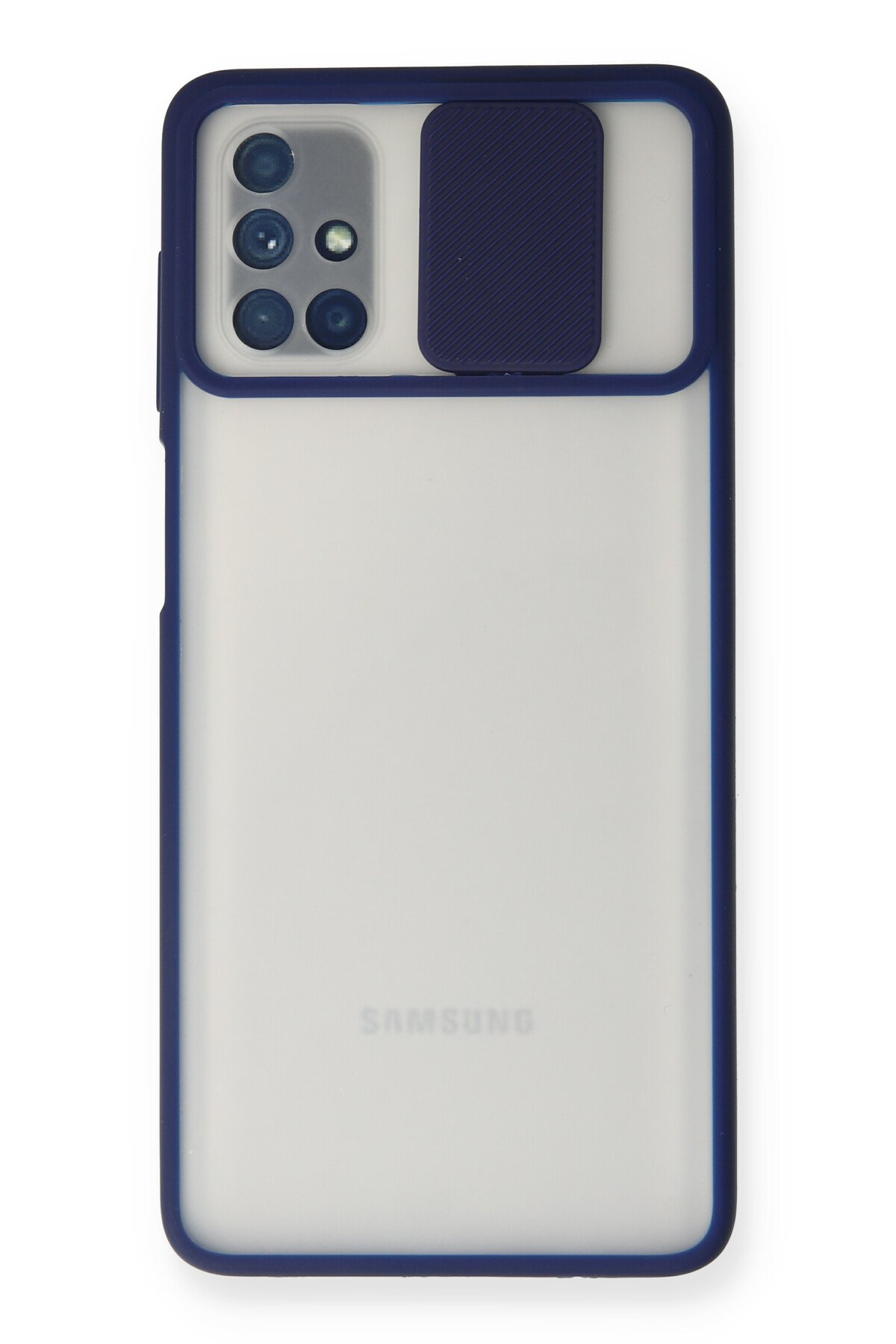 Newface Samsung Galaxy M51 Kılıf Viktor Yüzüklü Silikon - Siyah