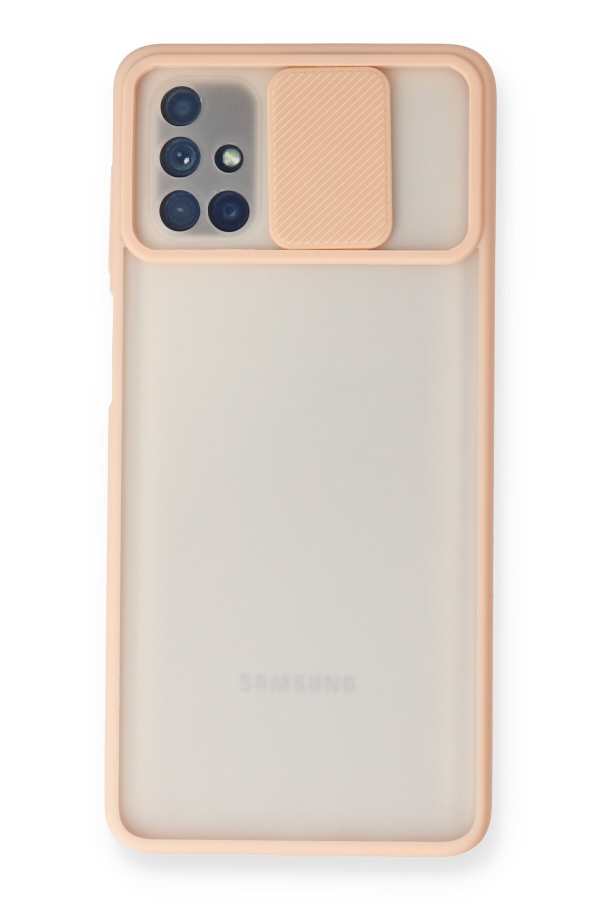 Newface Samsung Galaxy M51 Kılıf Nano içi Kadife  Silikon - Sarı