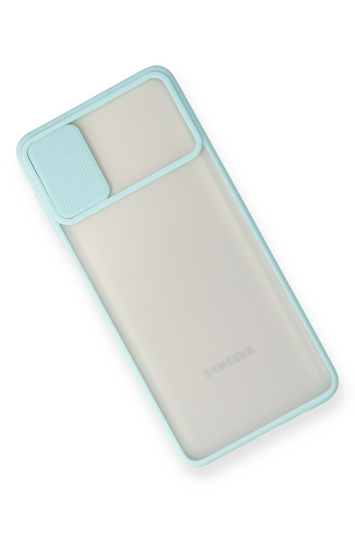 Newface Samsung Galaxy M51 Kılıf Platin Kamera Koruma Silikon - Yeşil