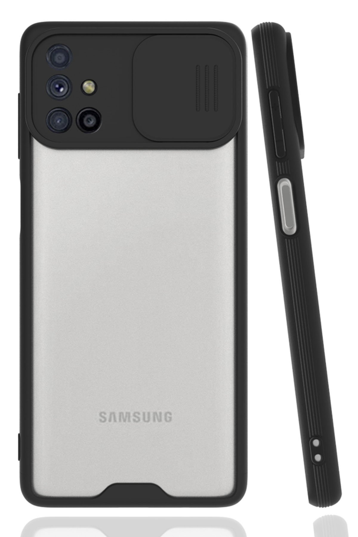 Newface Samsung Galaxy M51 Kılıf Nano içi Kadife  Silikon - Sarı