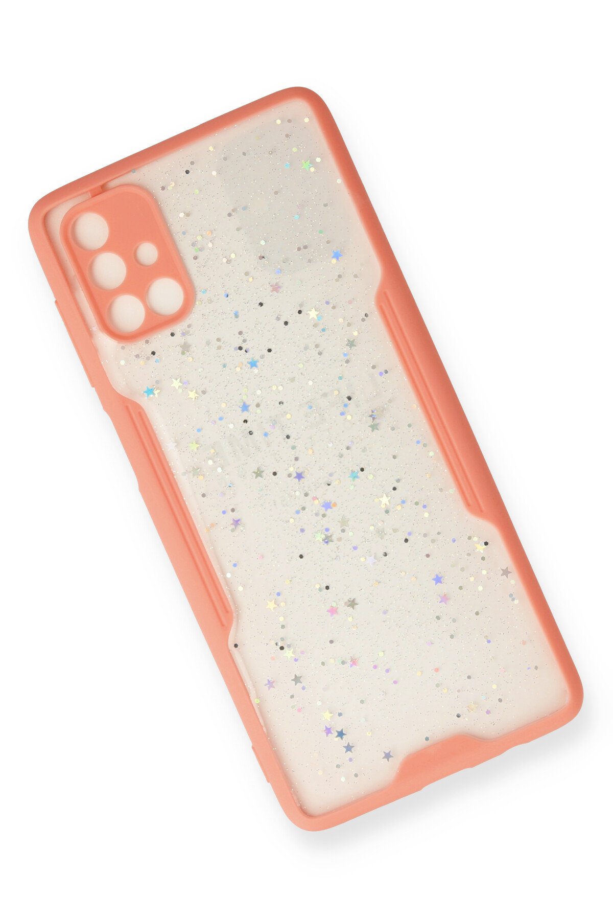 Newface Samsung Galaxy M51 Kılıf Palm Buzlu Kamera Sürgülü Silikon - Yeşil
