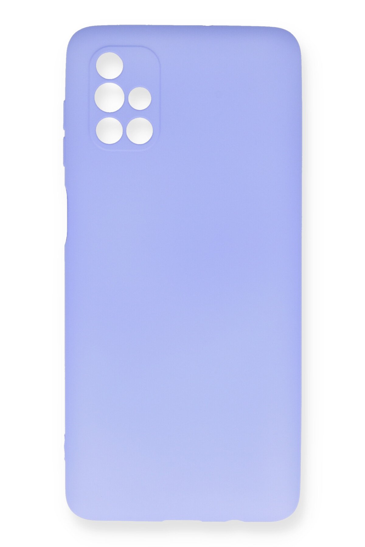 Newface Samsung Galaxy M51 Kılıf Lüx Çift Renkli Silikon - Mavi