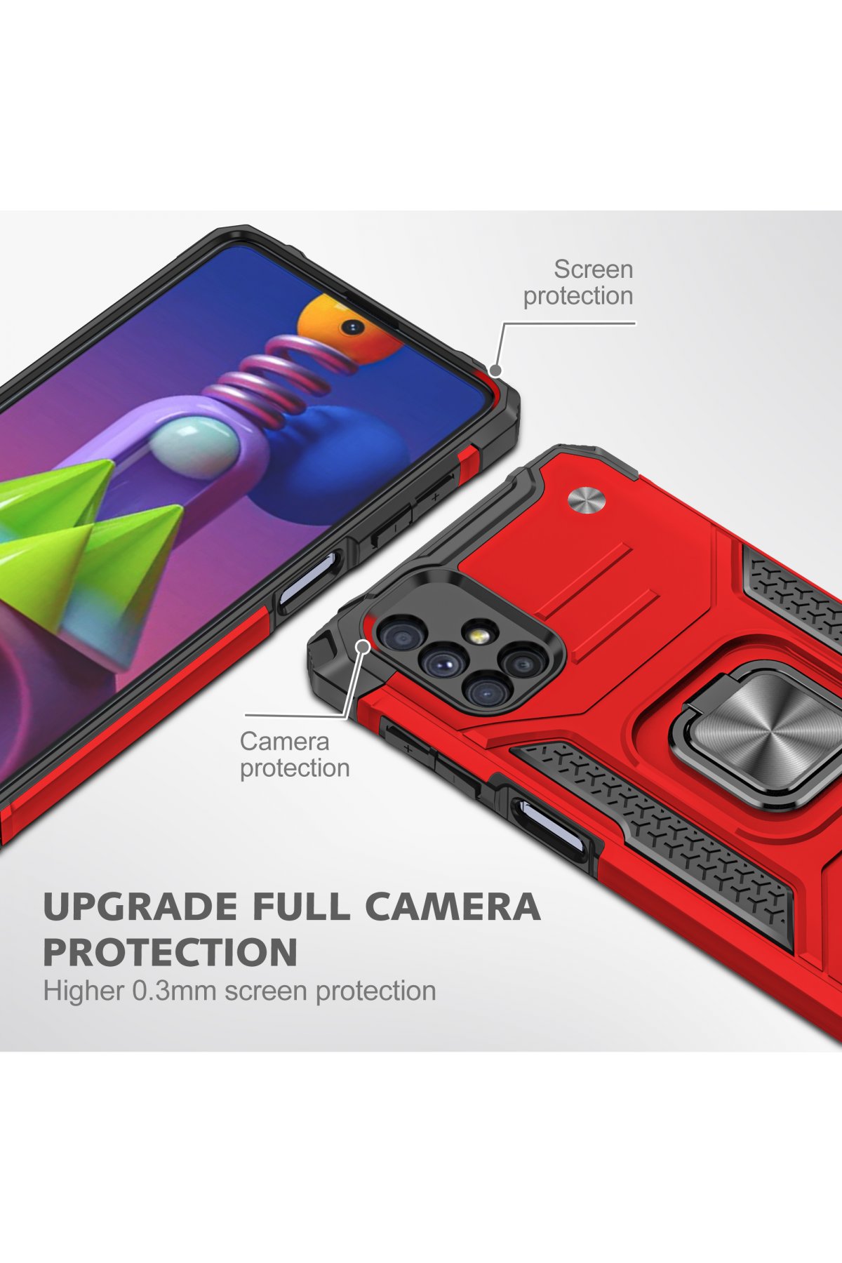 Newface Samsung Galaxy M51 Kılıf Platin Simli Silikon - Mavi