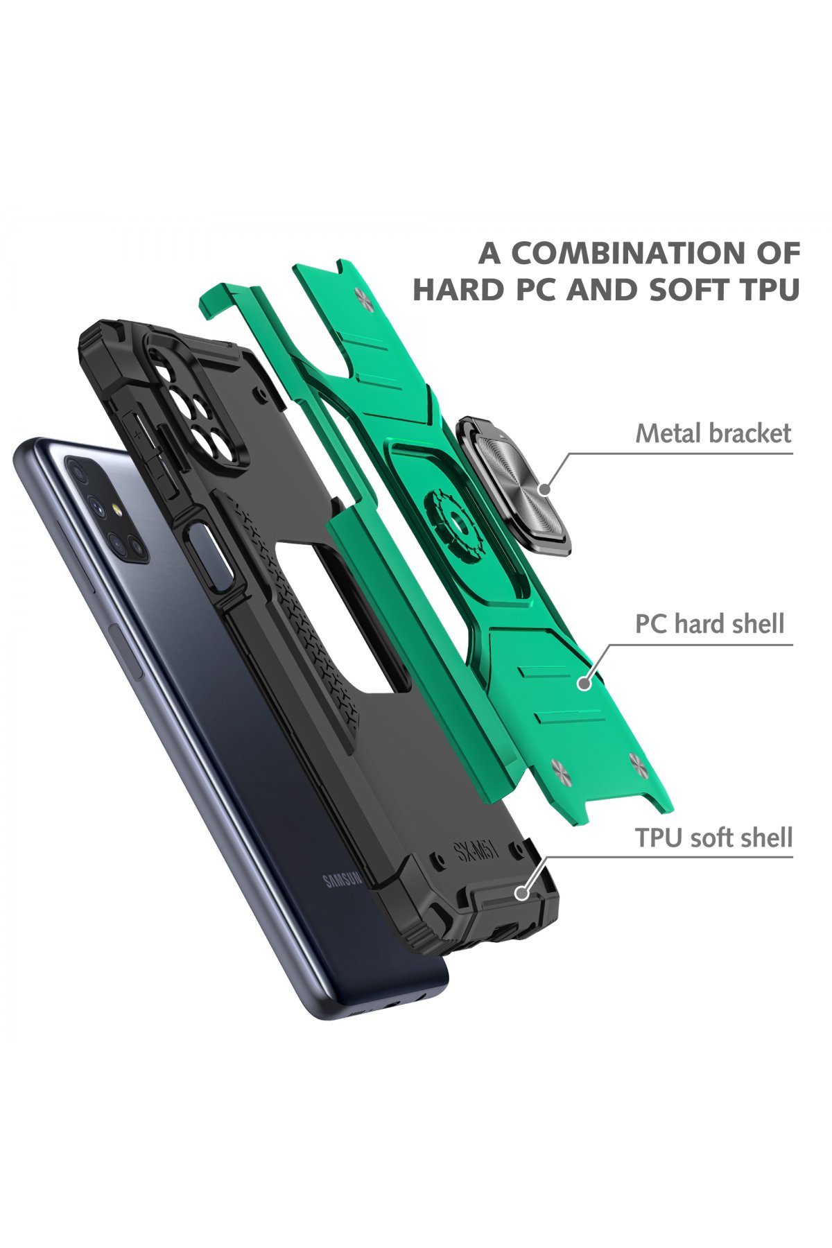 Newface Samsung Galaxy M51 Kılıf Olex Tpu Silikon